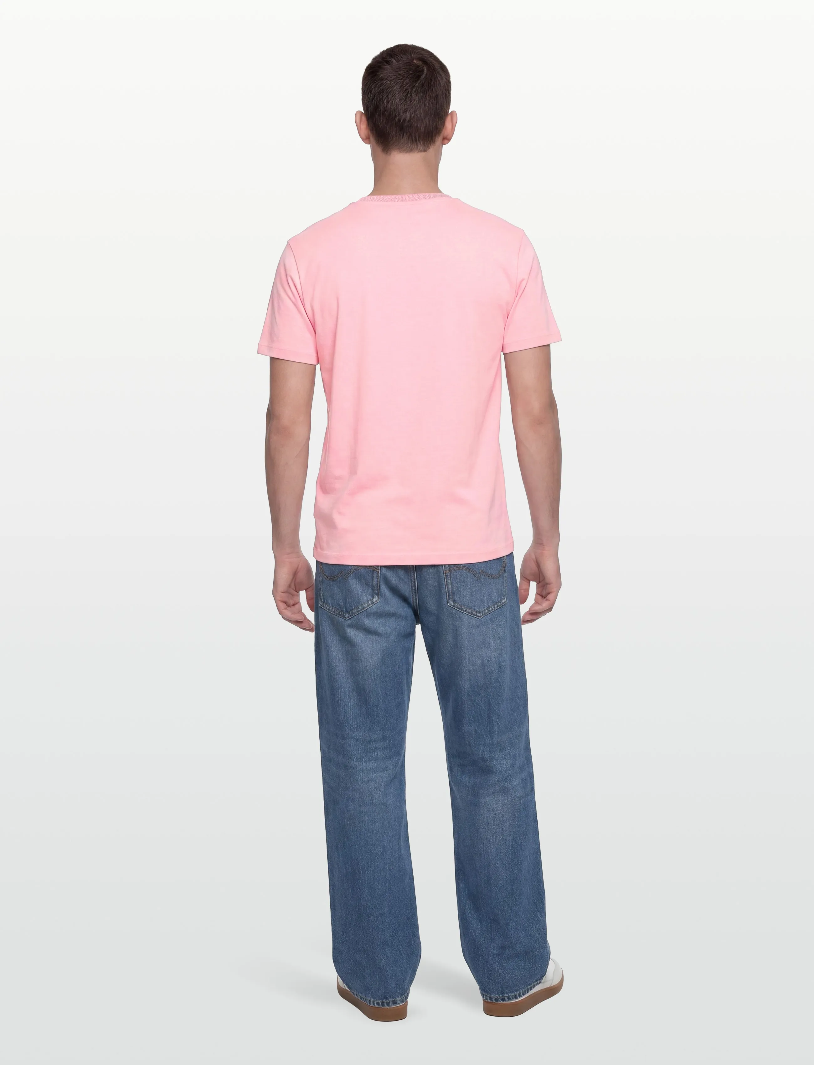 Gant - 2 TONE PIQUE SS TSHIRT - stutterma bolir - washed pink - 4