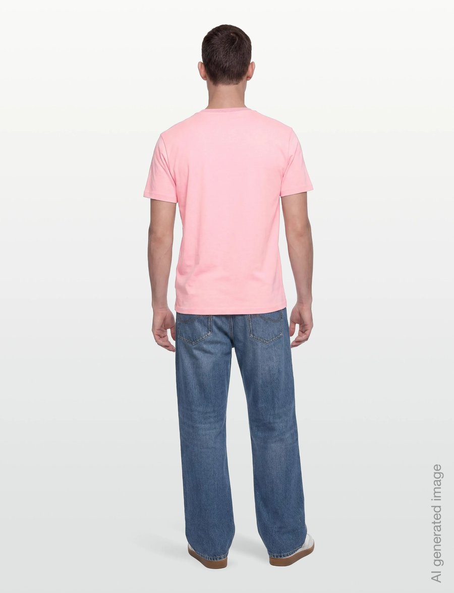 Gant - 2 TONE PIQUE SS TSHIRT - kortærmede t-shirts - washed pink - 4