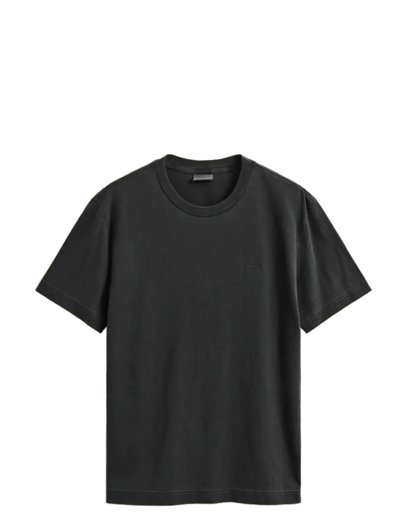 GANT WASHED SLUB SS TSHIRT - Premium-Styles - BLACK / black