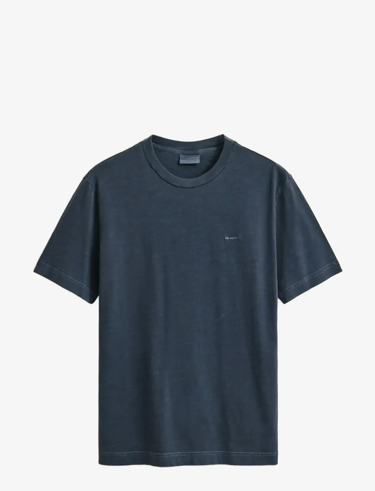 Gant - WASHED SLUB SS TSHIRT - kortærmede t-shirts - evening blue - 1