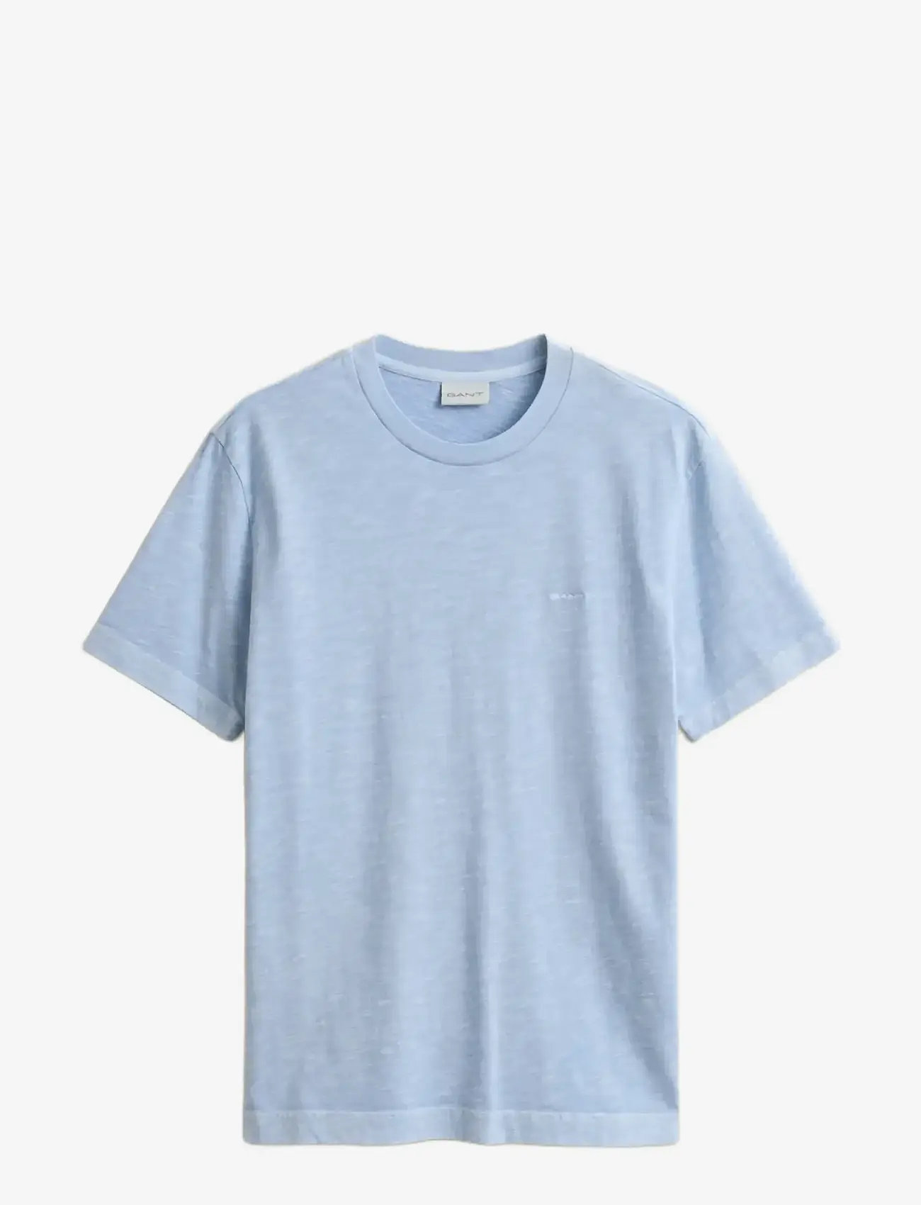 Gant - WASHED SLUB SS TSHIRT - kortærmede t-shirts - fresh blue - 1