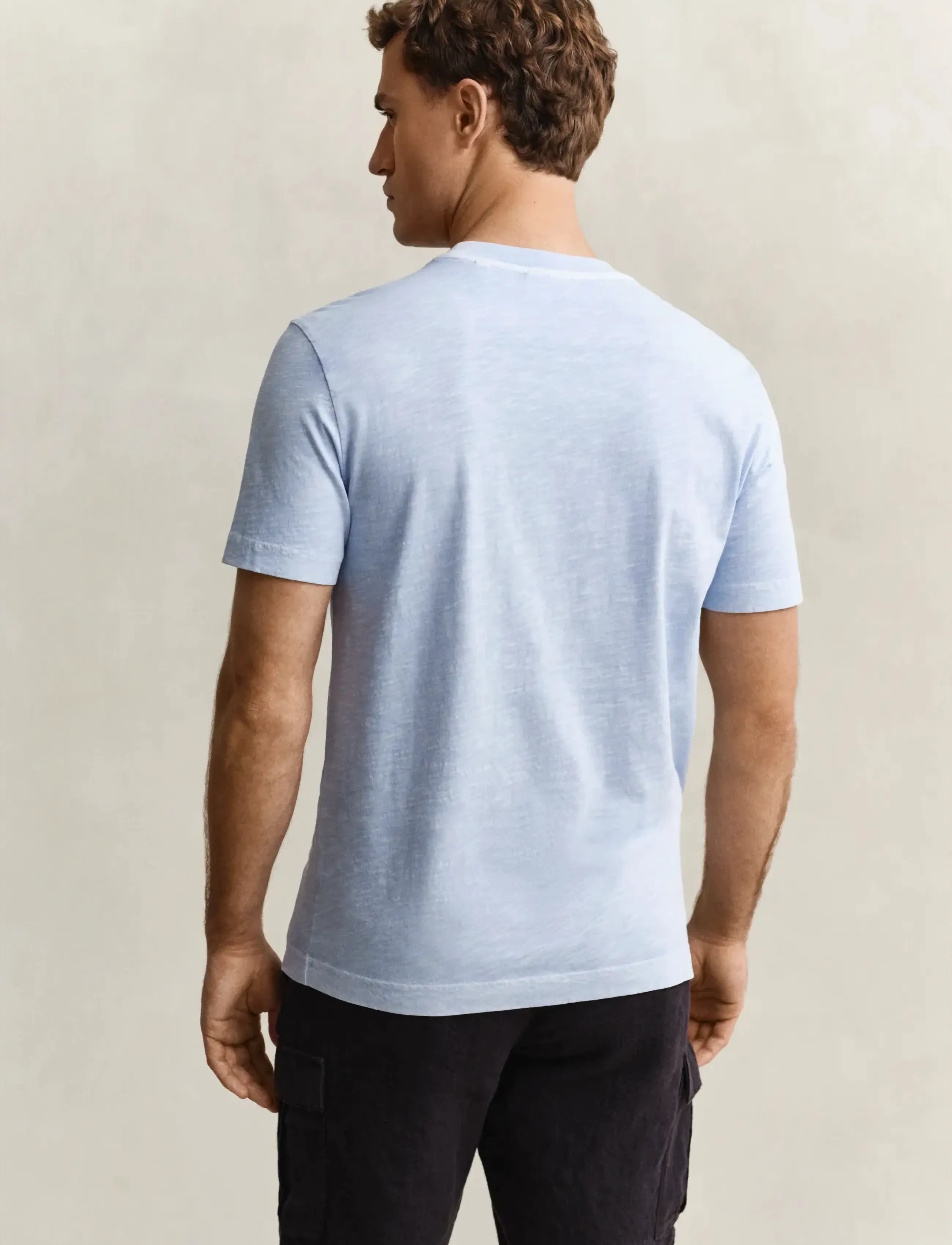 Gant - WASHED SLUB SS TSHIRT - lühikeste varrukatega t-särgid - fresh blue - 2