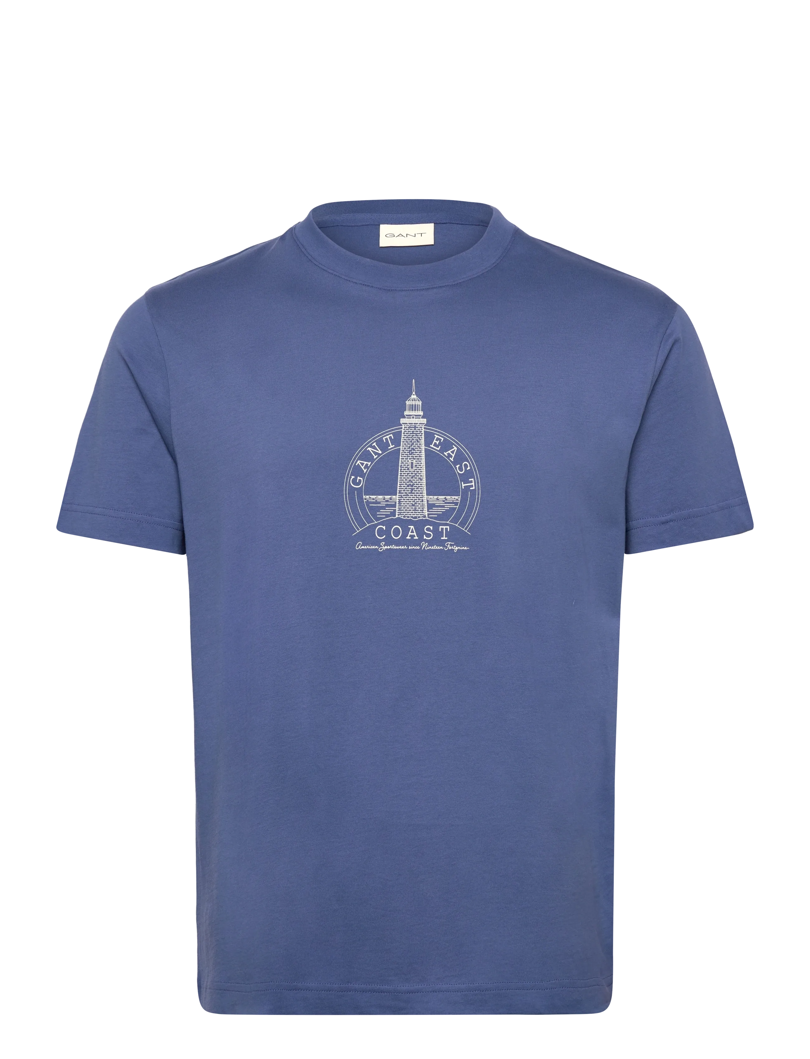 GANT GRAPHIC SS TSHIRT - Kleidung - VINTAGE BLUE / blue