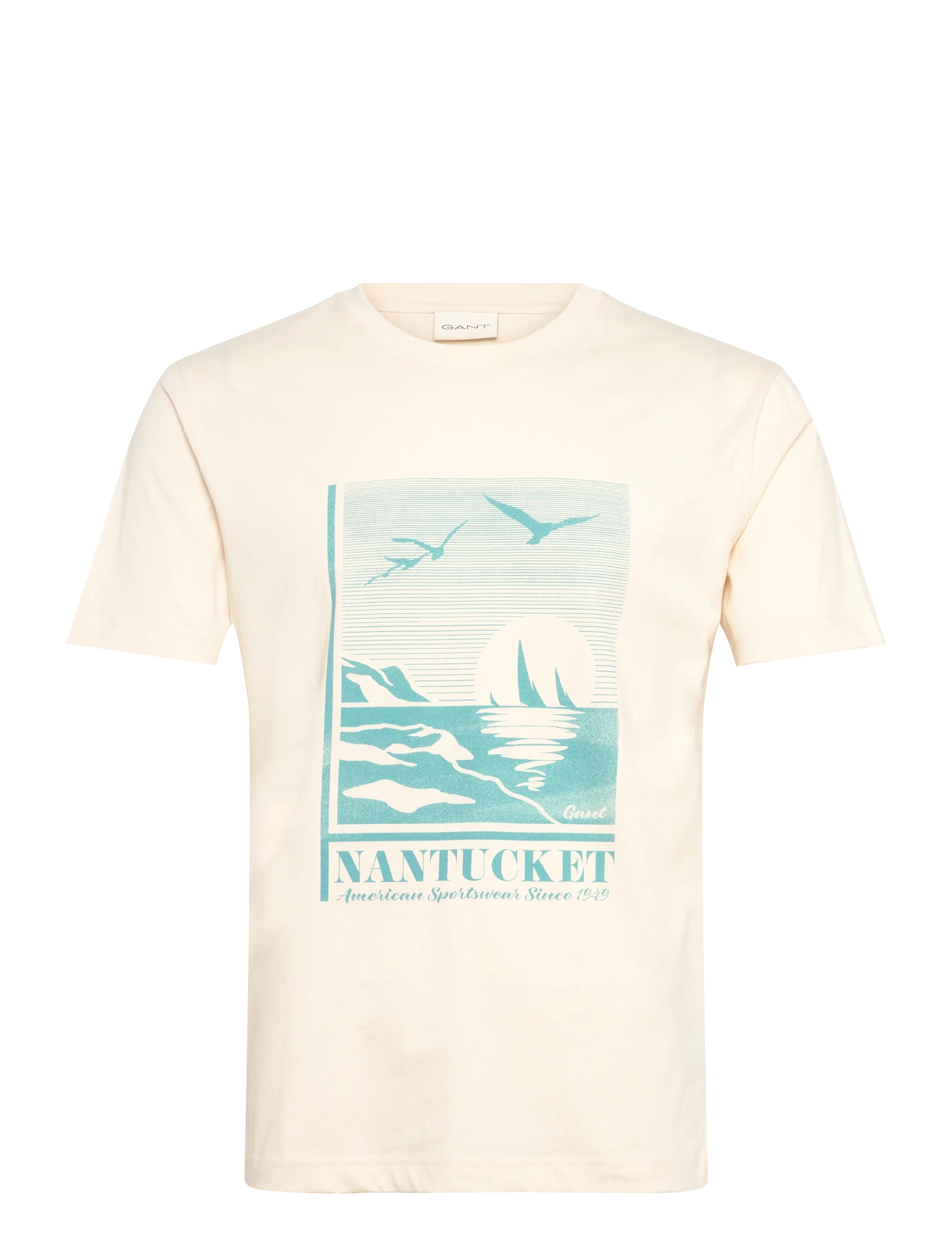 GANT GRAPHIC SS TSHIRT - Shop by occasion - CREAMED WHITE / cream
