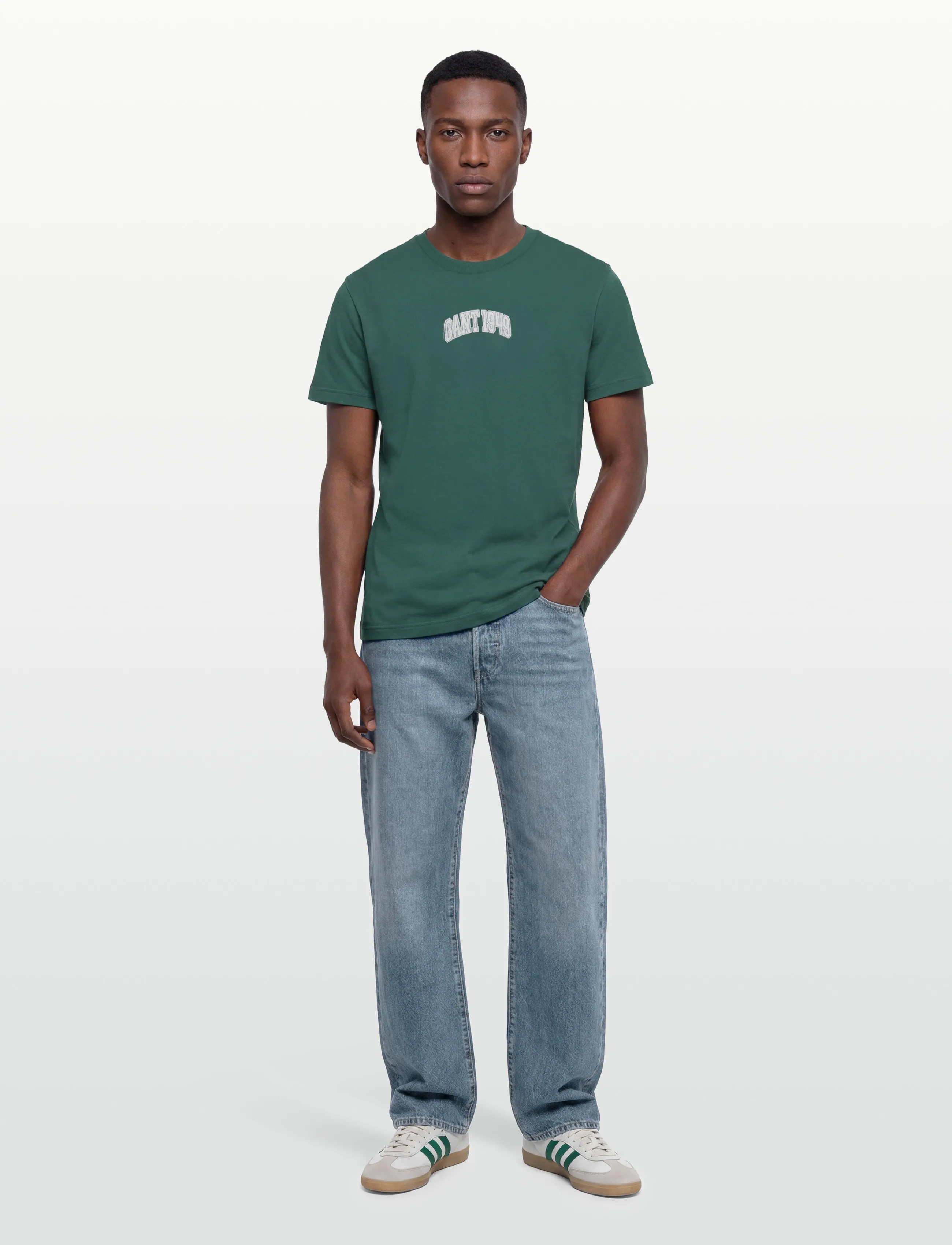 Gant GRAPHIC SS TSHIRT - Gant - DEEP FOREST GREEN / green