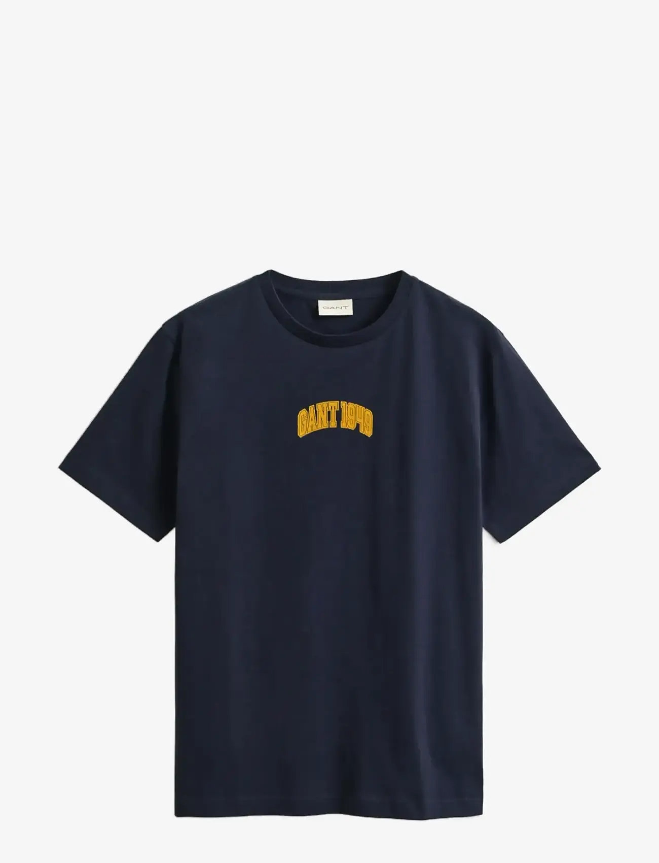 GANT - GRAPHIC SS TSHIRT - short-sleeved t-shirts - evening blue - 1