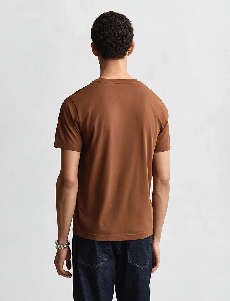 GANT - GRAPHIC SS TSHIRT - kurzärmelig - mahogany brown - 2