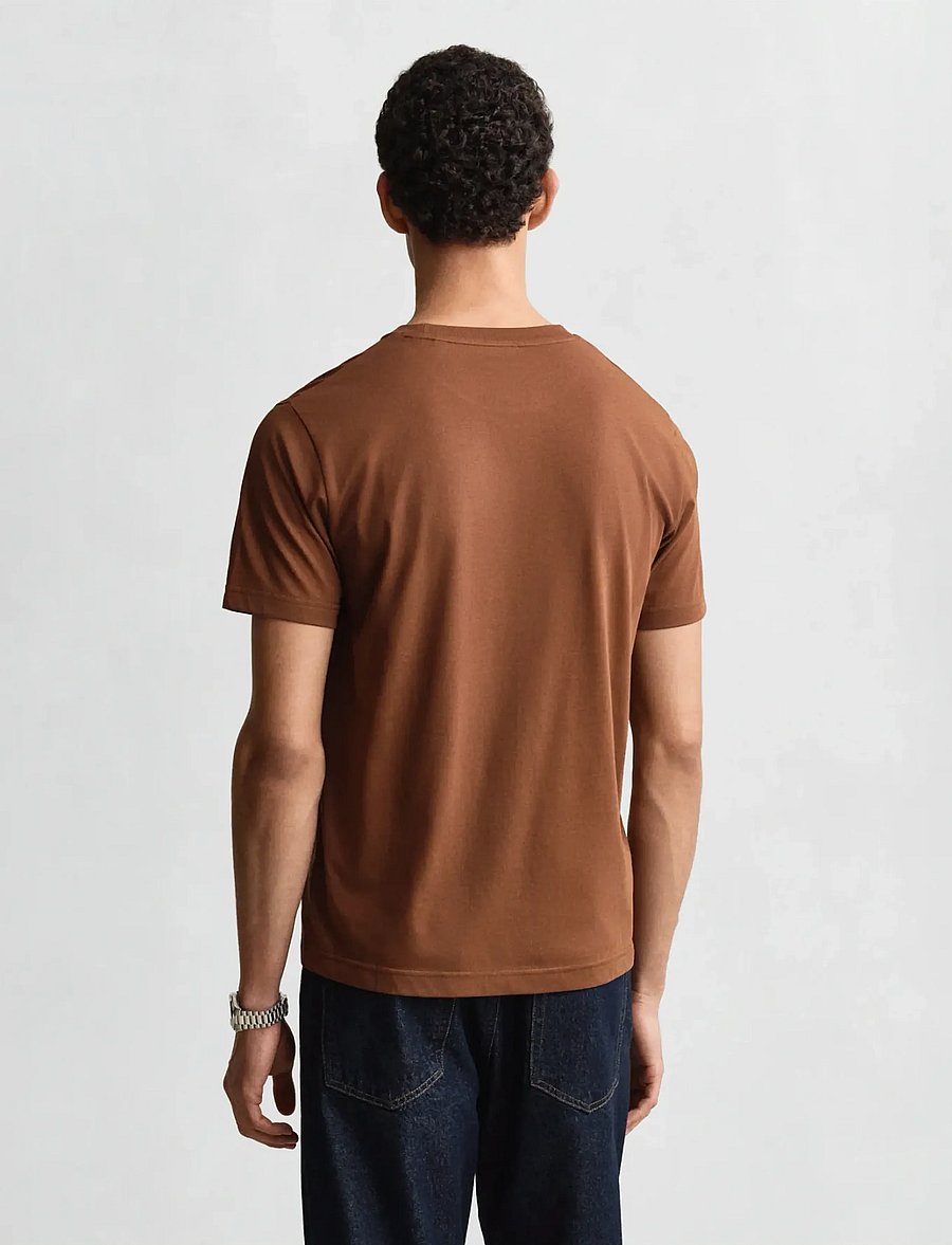 Gant - GRAPHIC SS TSHIRT - lühikeste varrukatega t-särgid - mahogany brown - 2