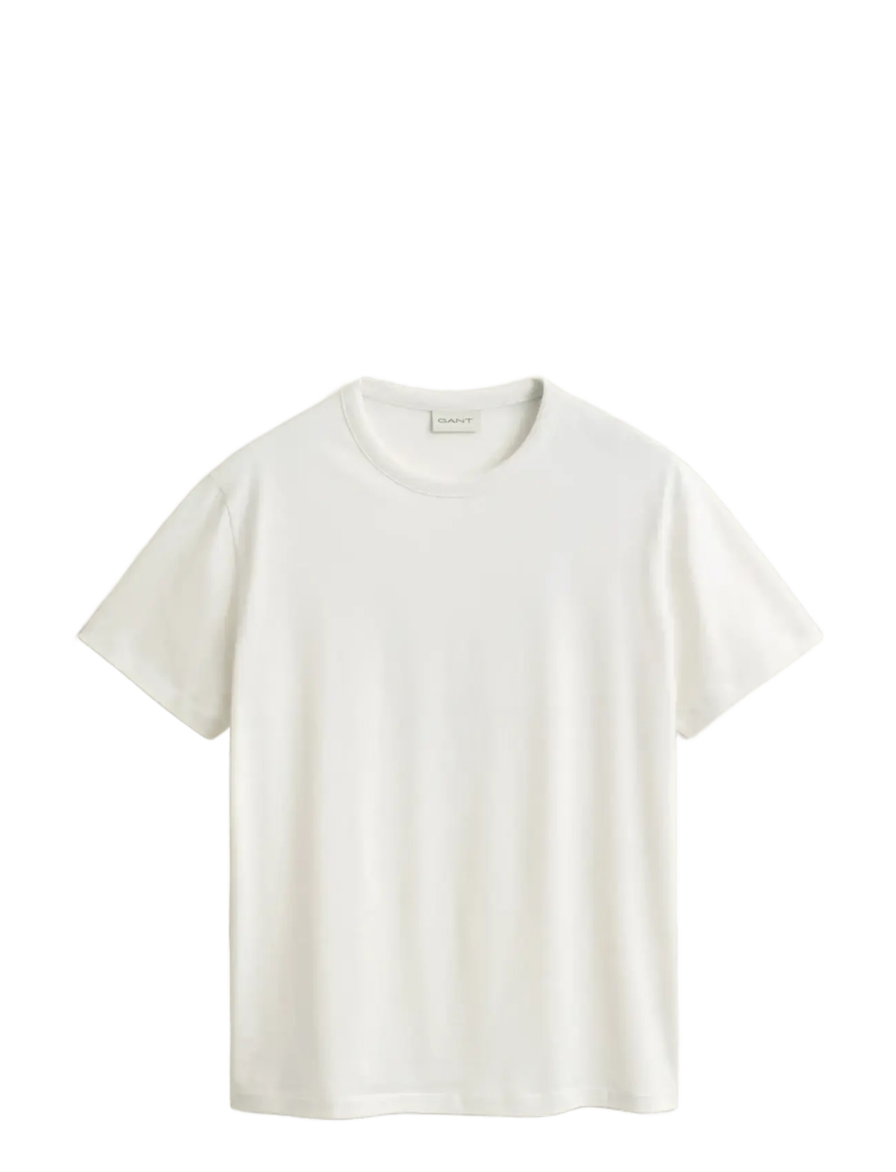GANT PIMA SS T-SHIRT - T-särgid - EGGSHELL / cream