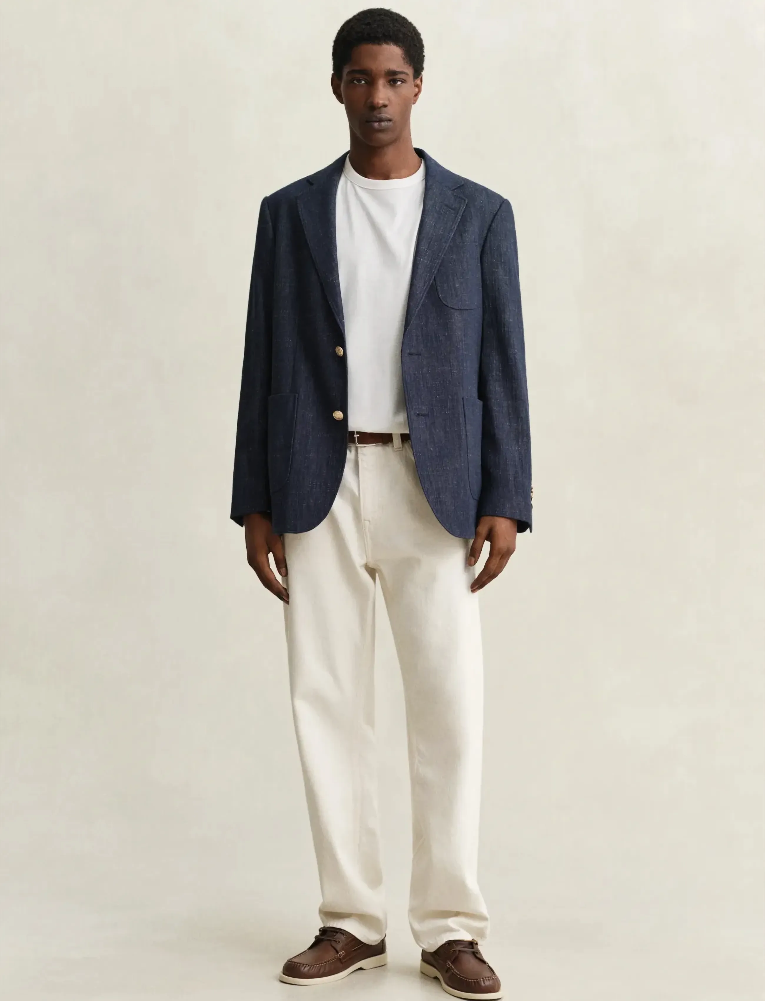 Gant - PIMA SS T-SHIRT - kortærmede t-shirts - eggshell - 4