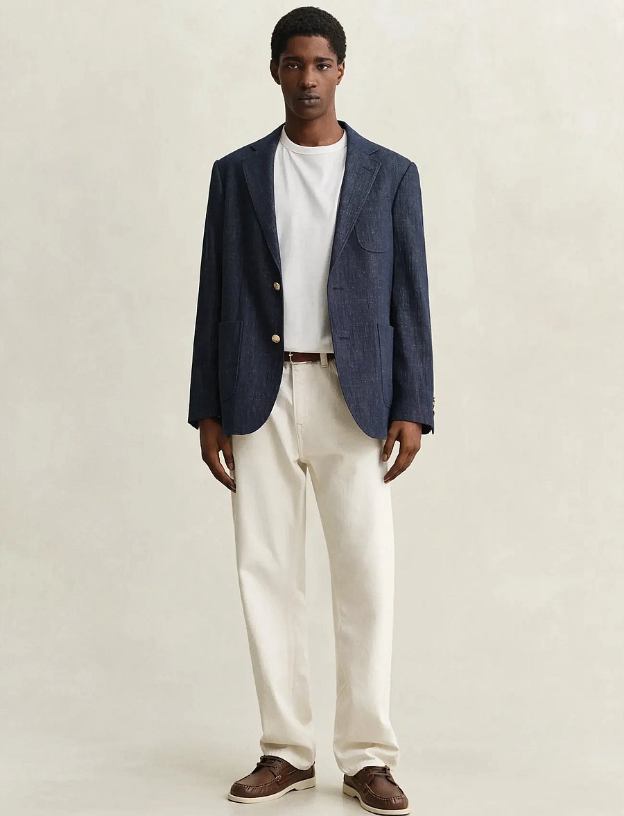 Gant - PIMA SS T-SHIRT - kortærmede t-shirts - eggshell - 4