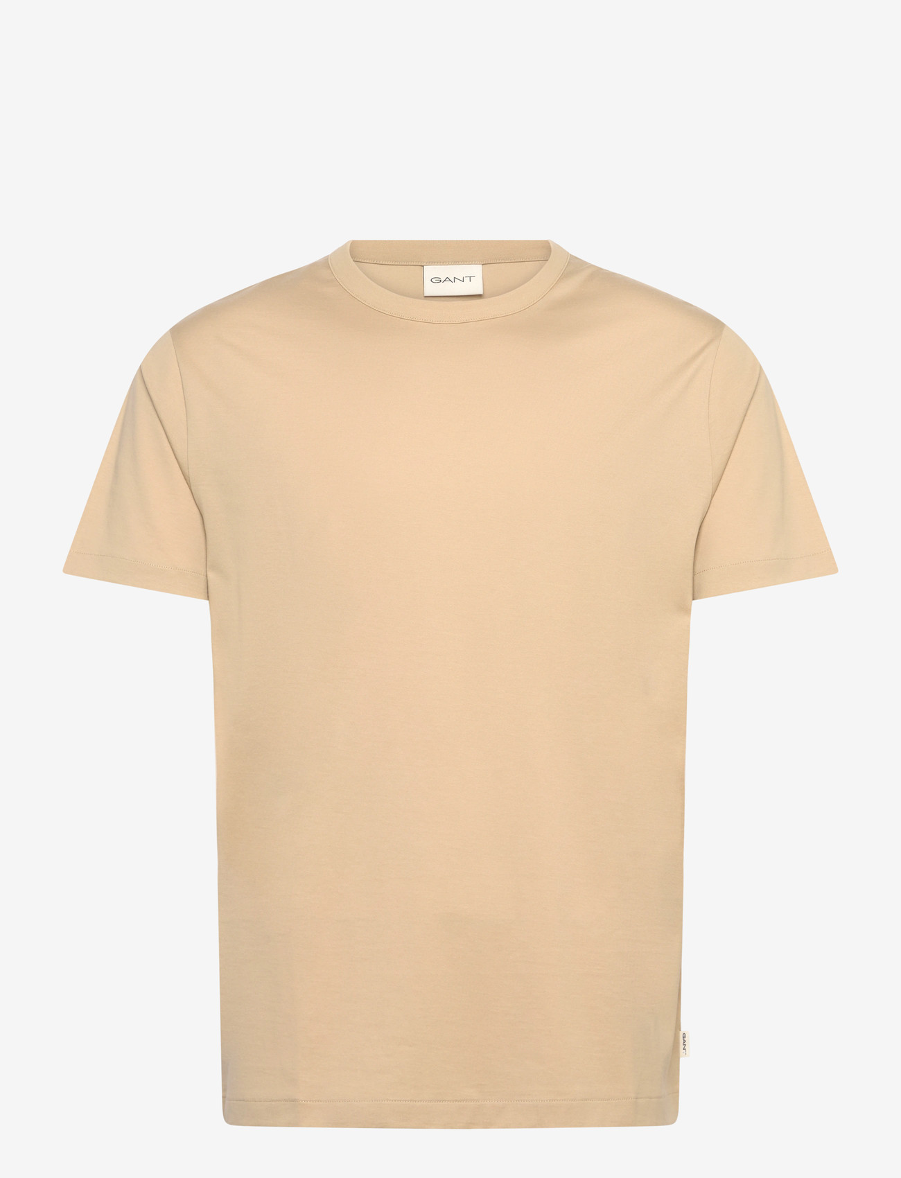 GANT - PIMA SS T-SHIRT - kurzärmelig - oat beige - 0