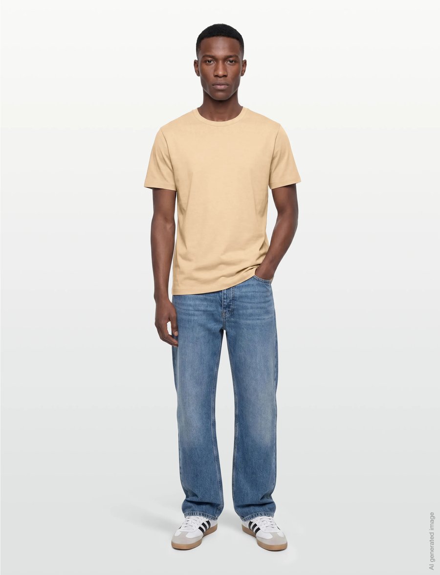 Gant - PIMA SS T-SHIRT - kortærmede t-shirts - oat beige - 0