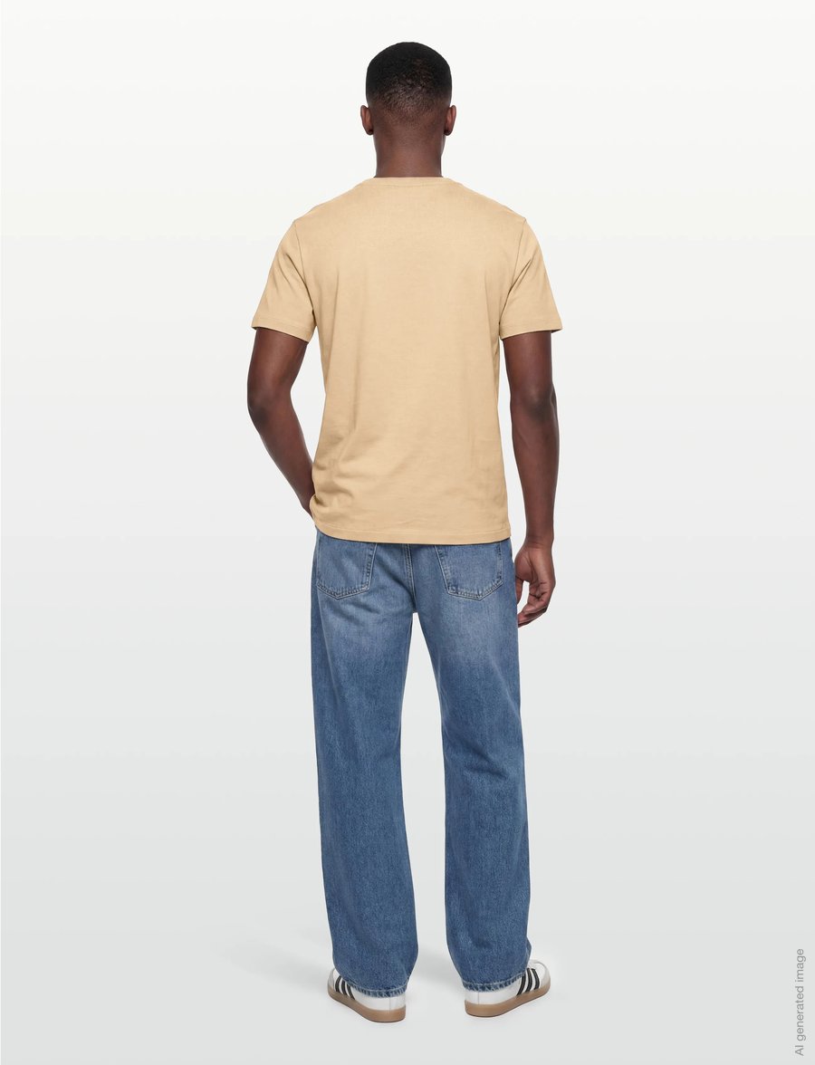 Gant - PIMA SS T-SHIRT - kortærmede t-shirts - oat beige - 4