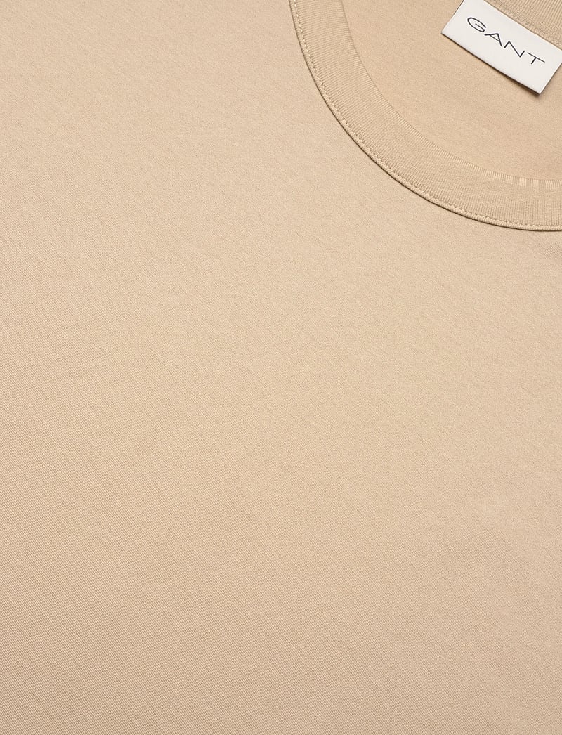 GANT - PIMA SS T-SHIRT - kurzärmelig - oat beige - 2