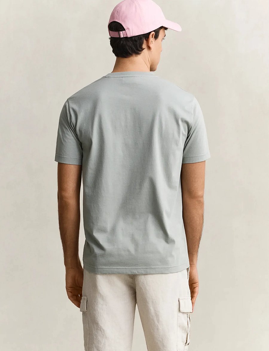 Gant - SCENERY GRAPHIC SS TSHIRT - lühikeste varrukatega t-särgid - ceramic grey - 2