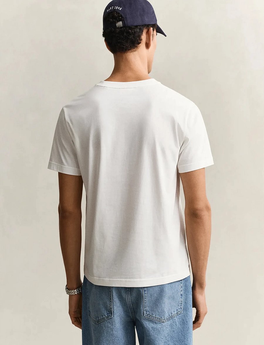 Gant - GRAPHIC SS TSHIRT - kurzärmelig - eggshell - 2
