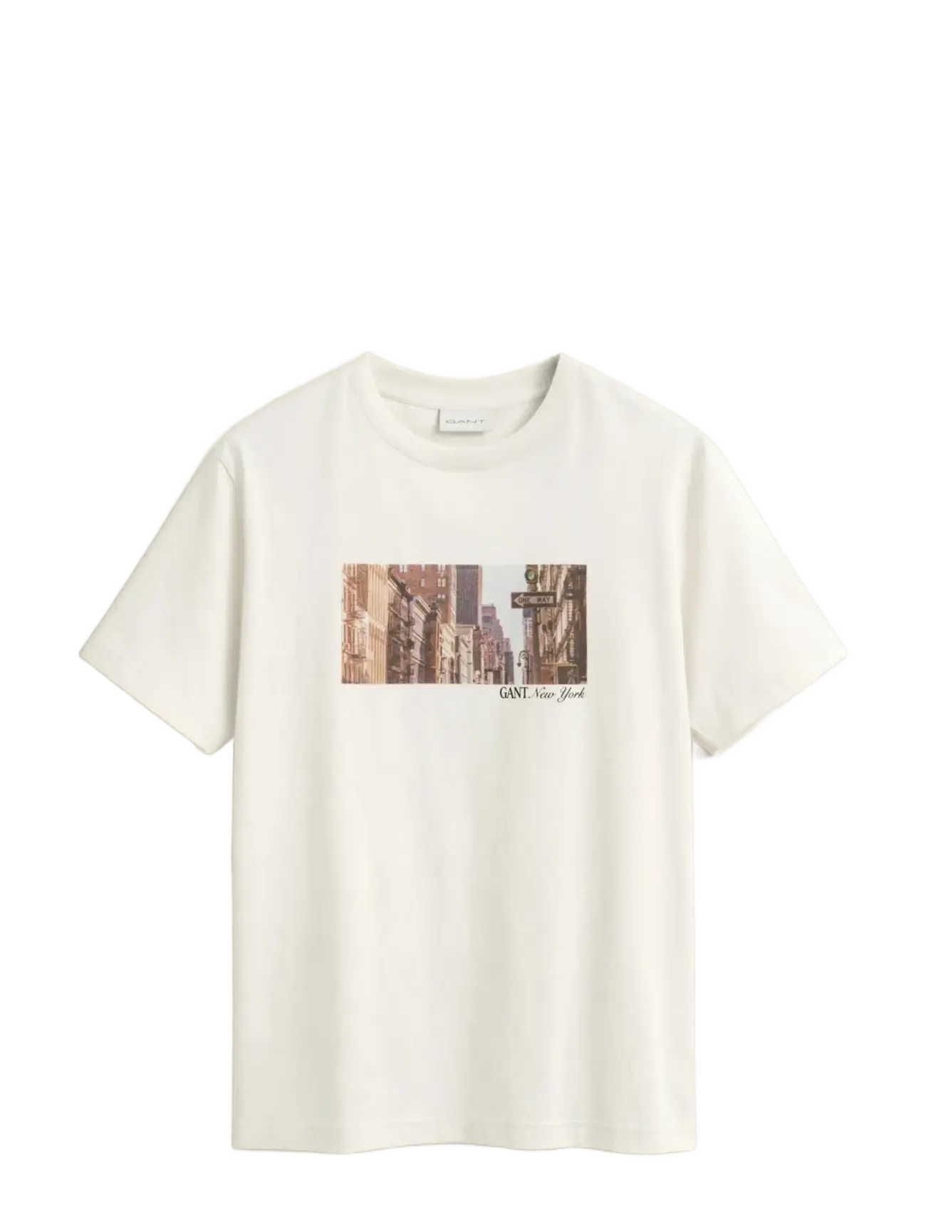 Gant GRAPHIC SS T-SHIRT - Riided - CREAM / cream