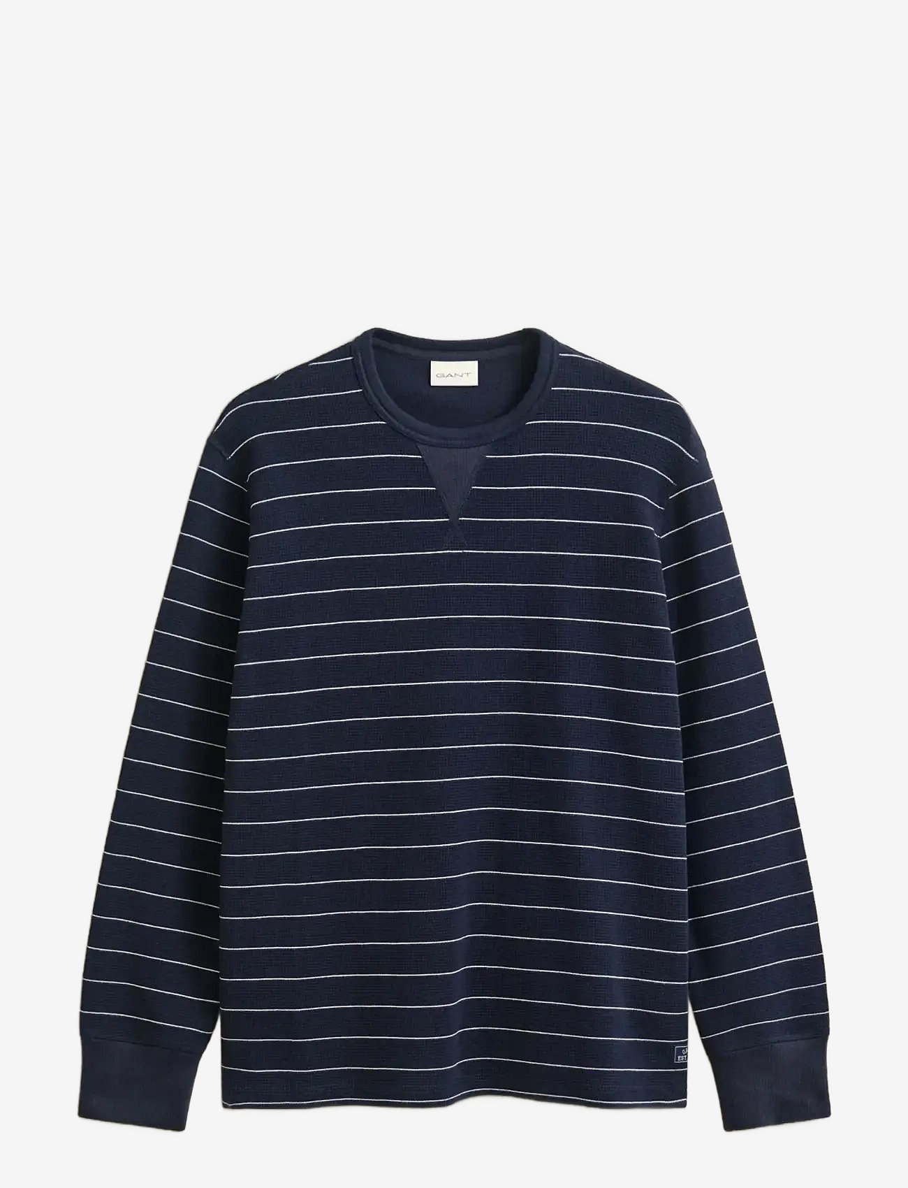 Gant | Micro Texture Striped C-Neck | L
