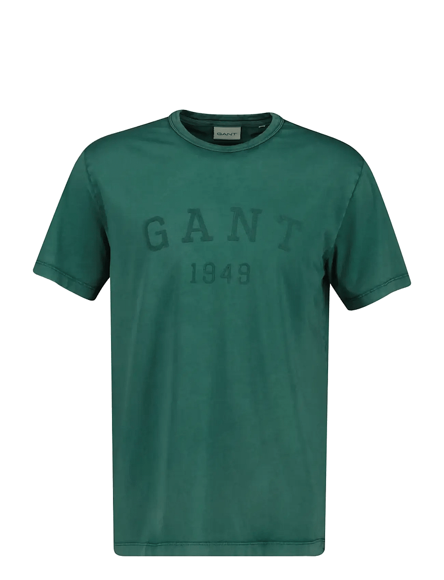 Gant - GRAPHIC SS T-SHIRT - kurzärmelige t-shirts - dark emerald - 1