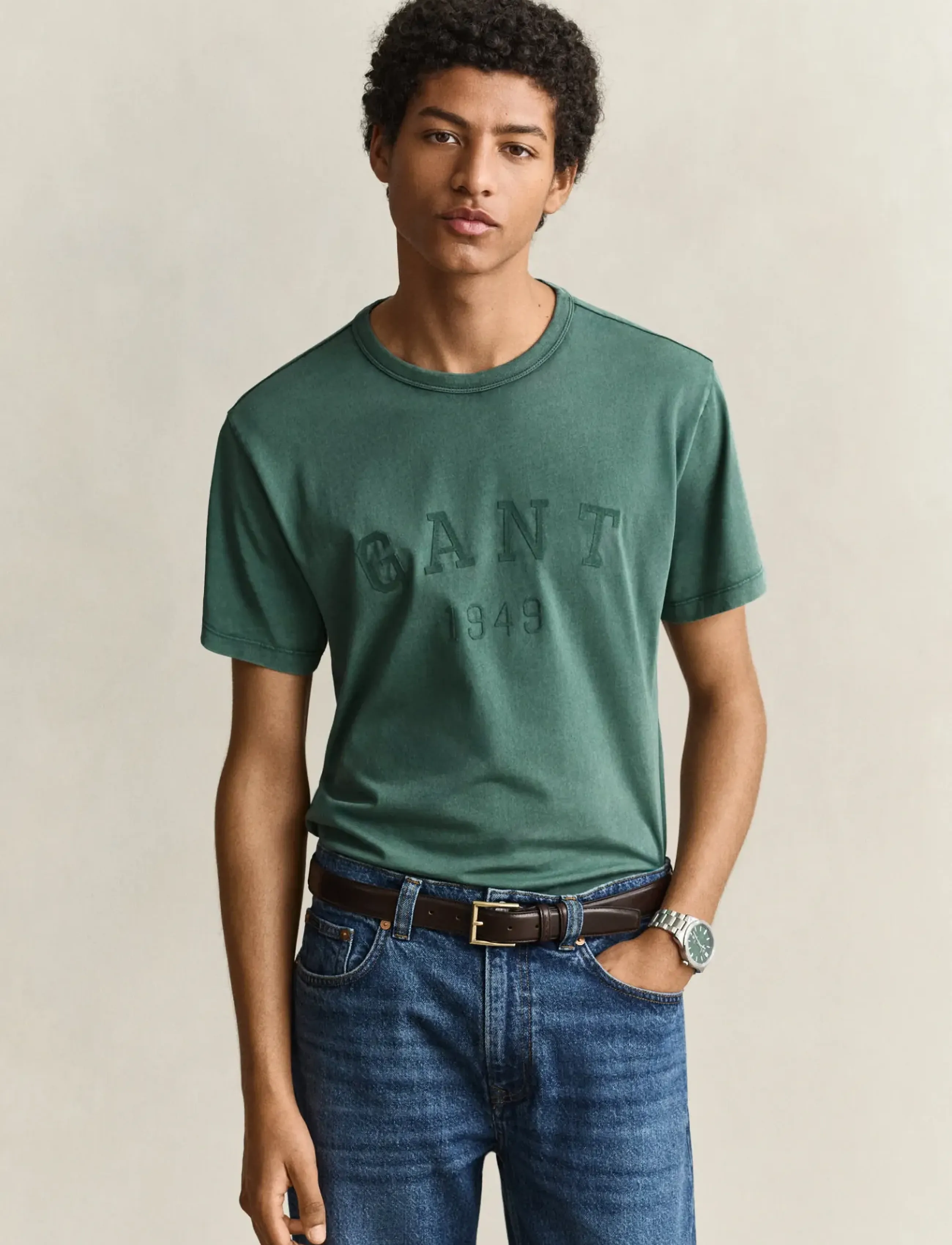 Gant GRAPHIC SS T-SHIRT - Kurzärmelige T-Shirts - DARK EMERALD / green