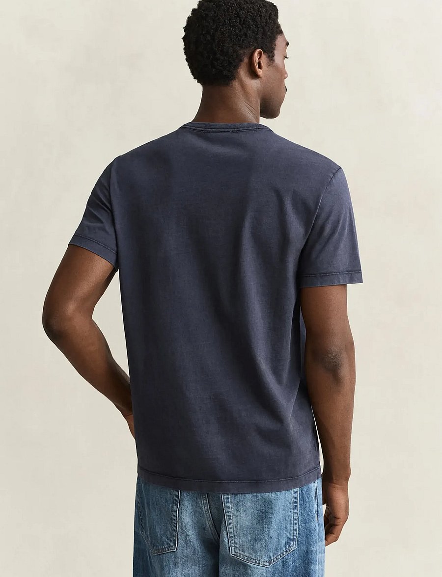 Gant - GRAPHIC SS T-SHIRT - kurzärmelige t-shirts - evening blue - 2
