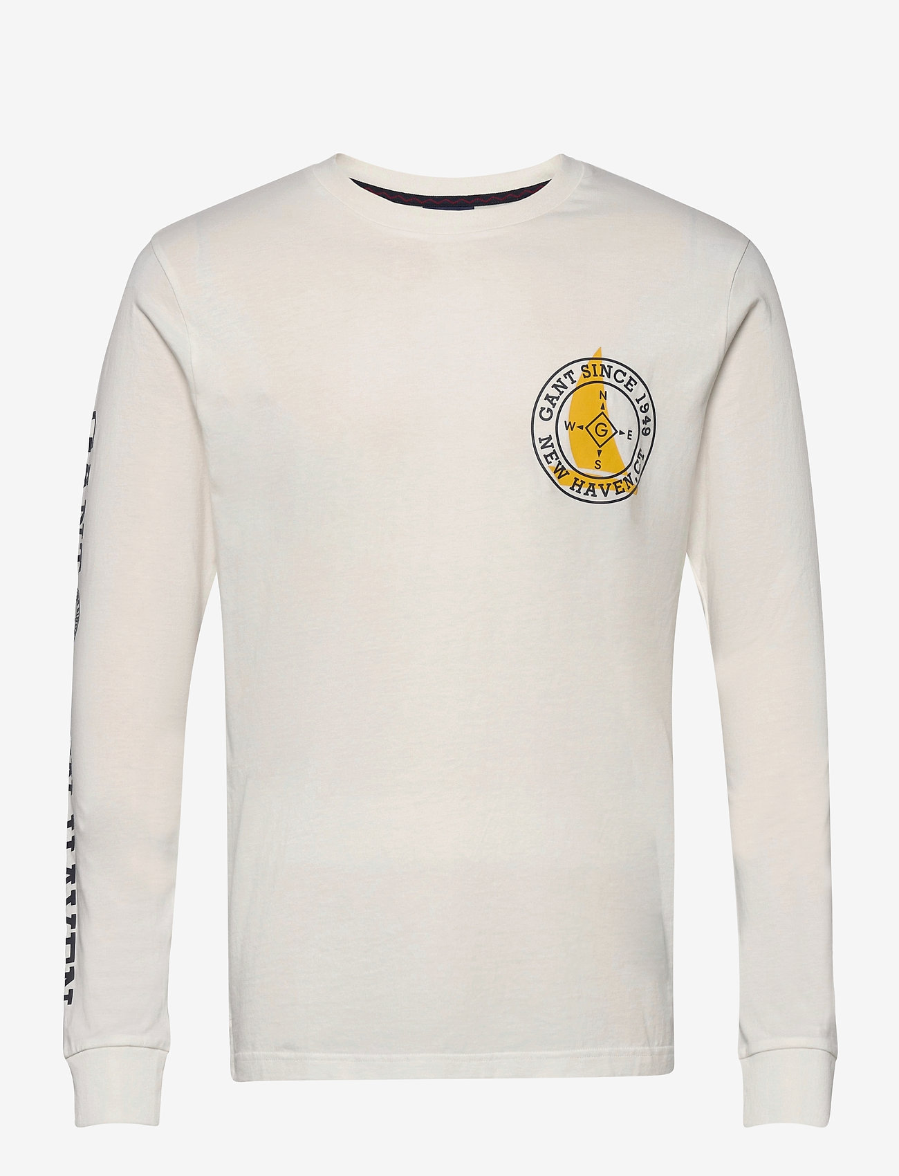 GANT - D1. NAUTICAL LS T-SHIRT - eggshell - 0