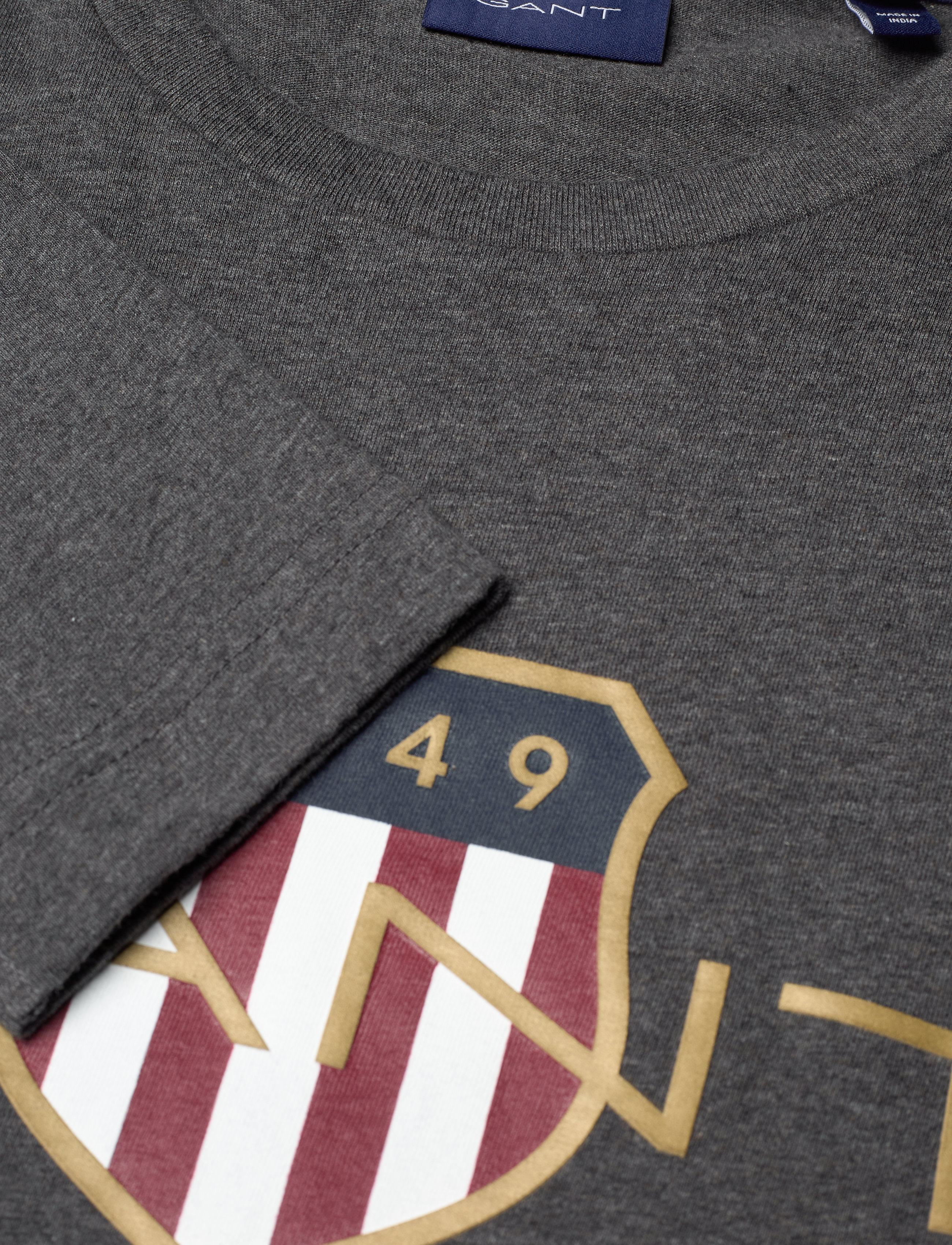 GANT - ARCHIVE SHIELD LS T-SHIRT - antracit melange - 2