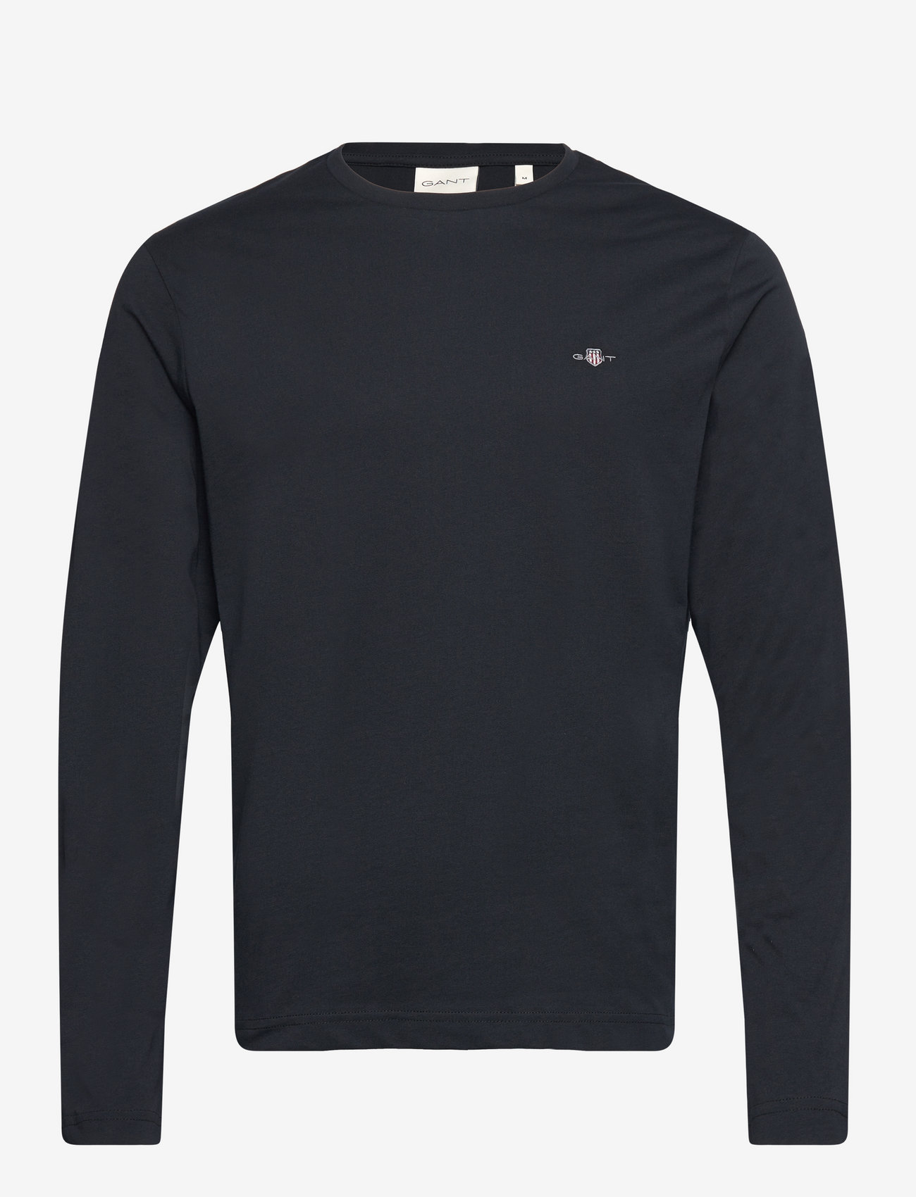 GANT - REG SHIELD LS T-SHIRT - langærmede t-shirts - black - 1