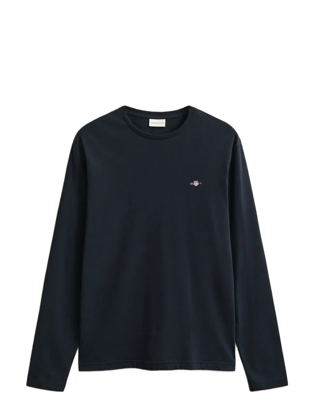 Gant - Shield Long Sleeve T-Shirt - long-sleeved t-shirts - black - 1