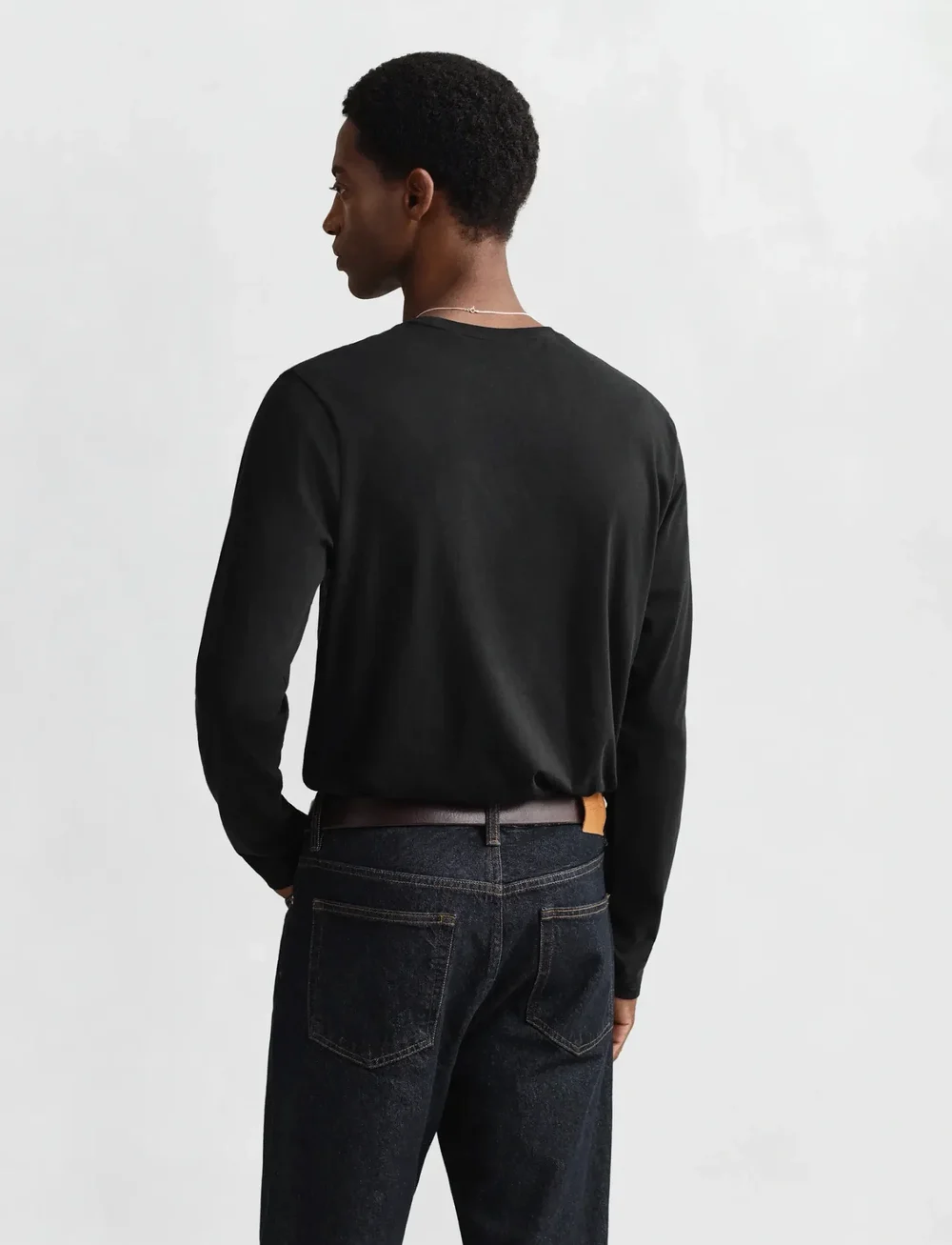 GANT - REG SHIELD LS T-SHIRT - långärmade t-shirts - black - 3