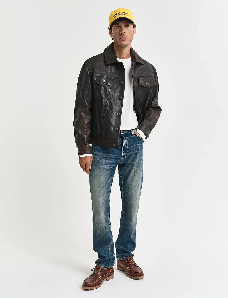 GANT - REG SHIELD LS T-SHIRT - langerma t-bolir - eggshell - 5