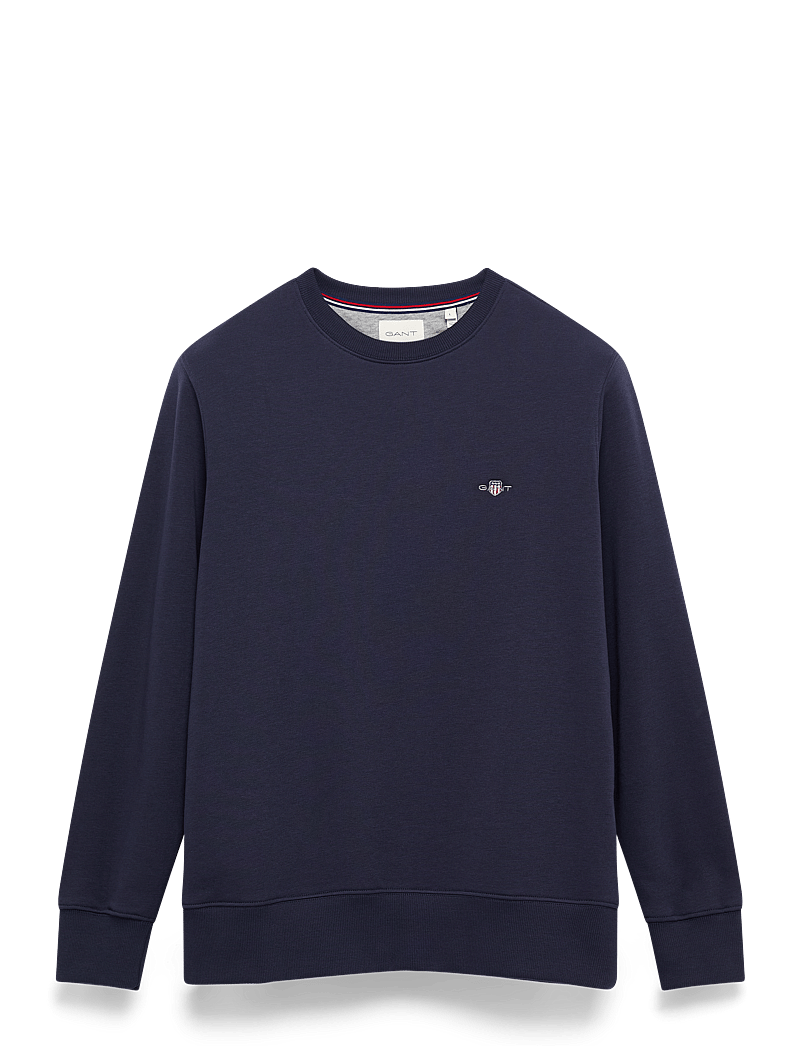GANT - REG SHIELD LS T-SHIRT - t-krekli ar garām piedurknēm - evening blue - 2