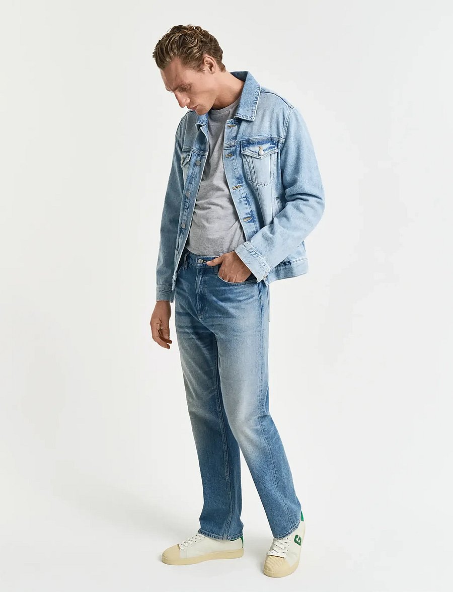Gant - Shield Long Sleeve T-Shirt - långärmade t-shirts - grey melange - 5
