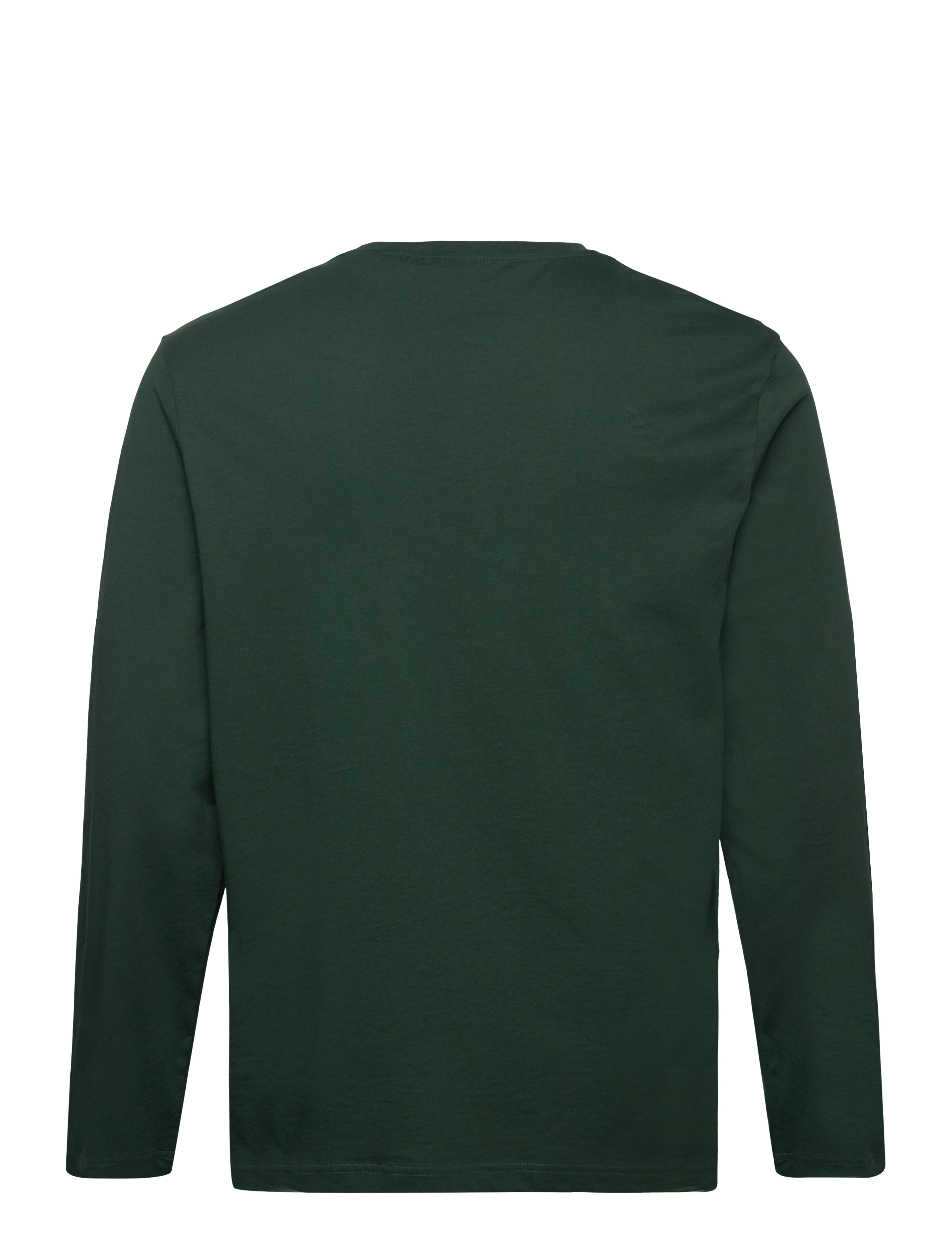 Gant - Shield Long Sleeve T-Shirt - långärmade t-shirts - tartan green - 1