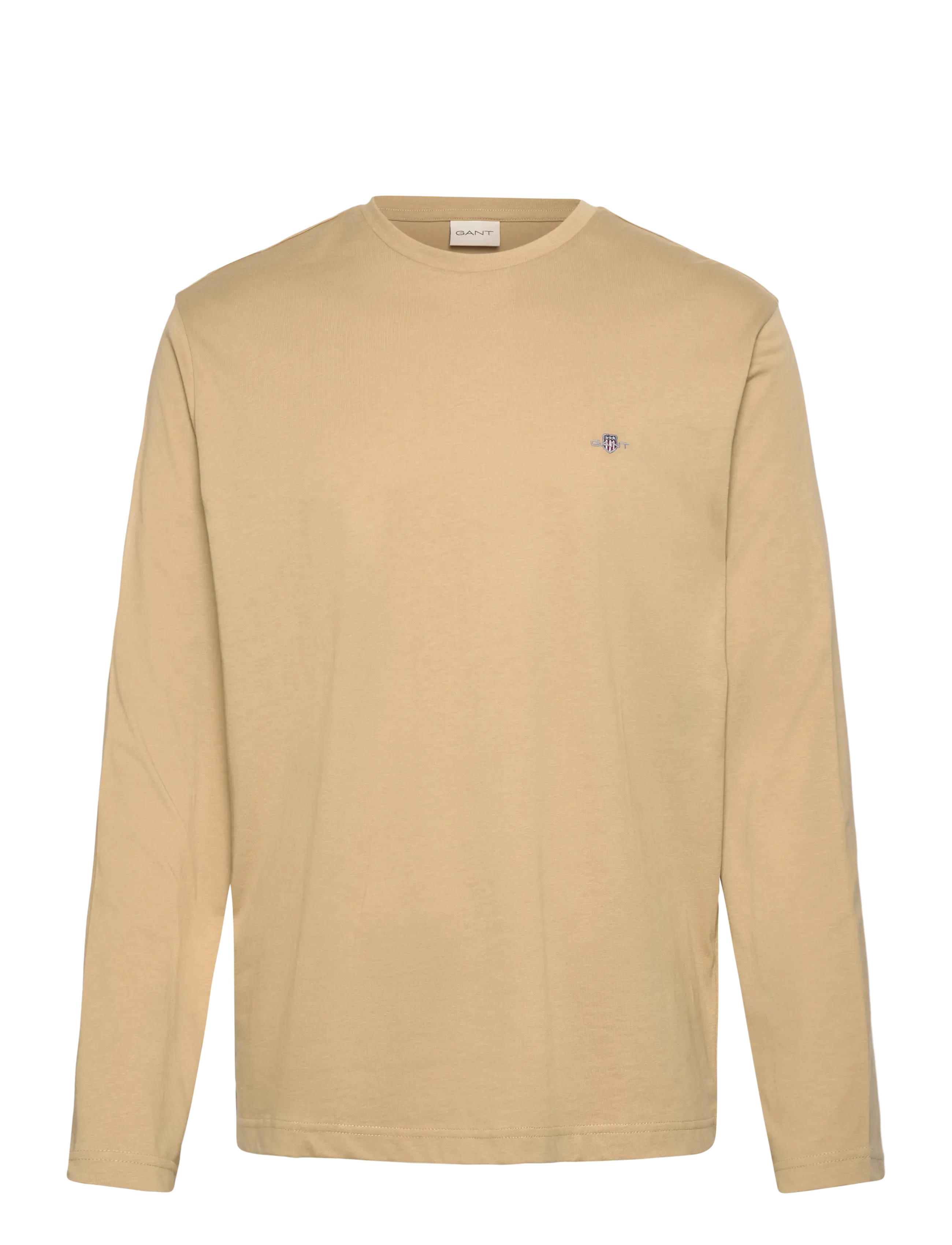 Gant Shield Long Sleeve T-Shirt, 3XL, T-shirts, Gelb - Long-sleeved, Männerswear