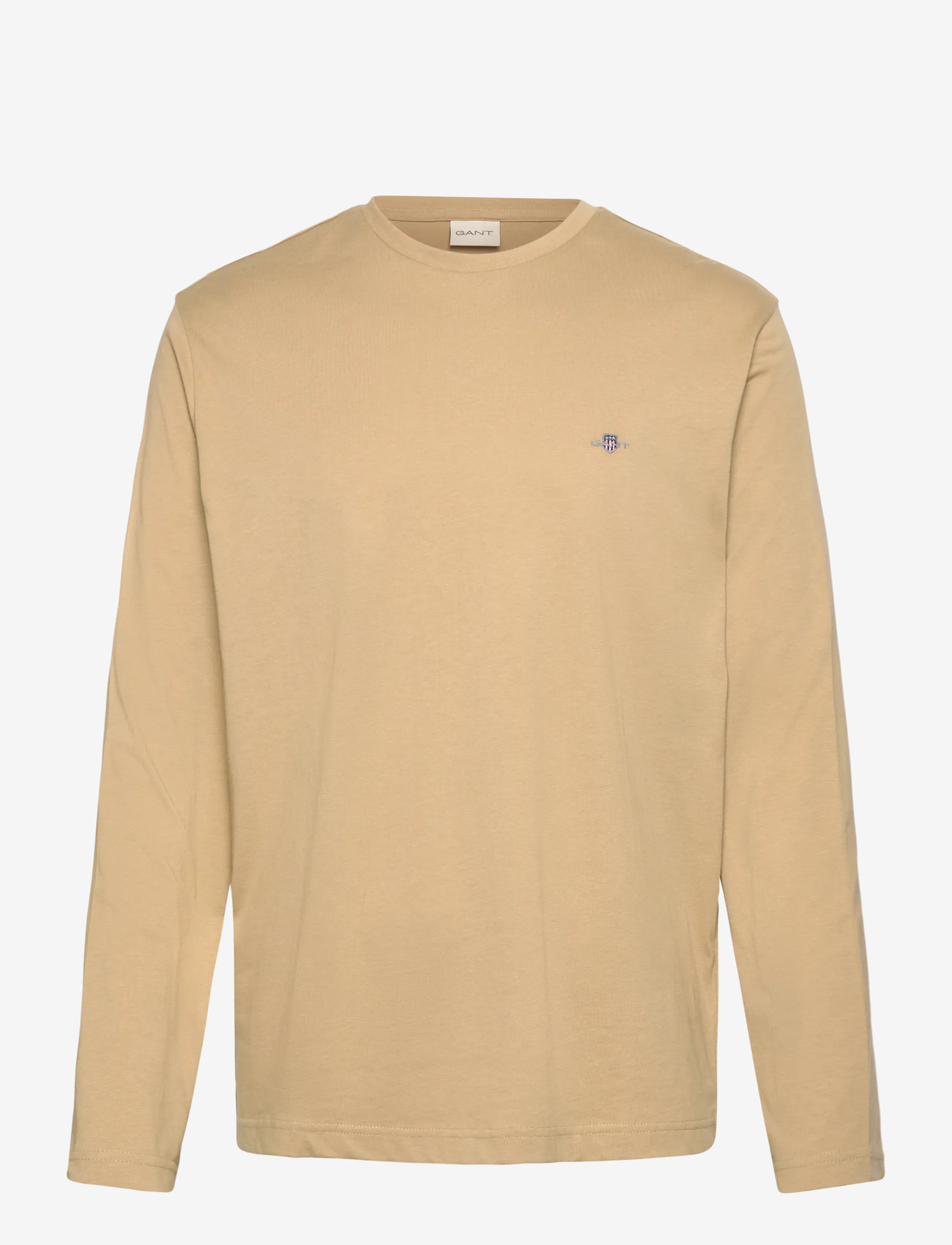 GANT - REG SHIELD LS T-SHIRT - pitkähihaiset - woody beige - 0