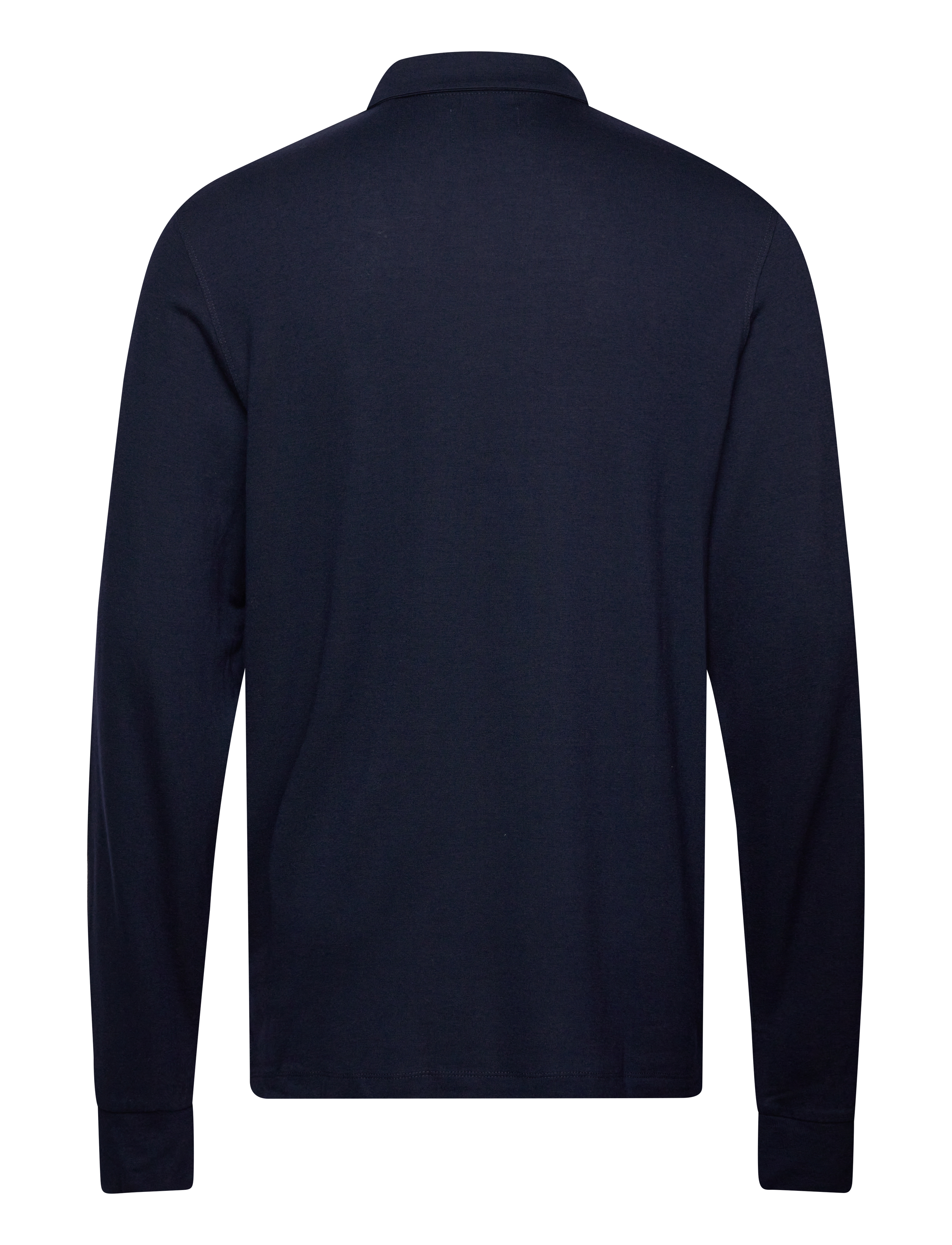 GANT - TENCEL WOOL LS POLO - evening blue - 1