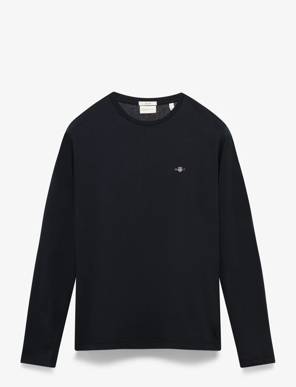 GANT - SLIM SHIELD LS T-SHIRT - pikkade varrukatega t-särgid - black - 1