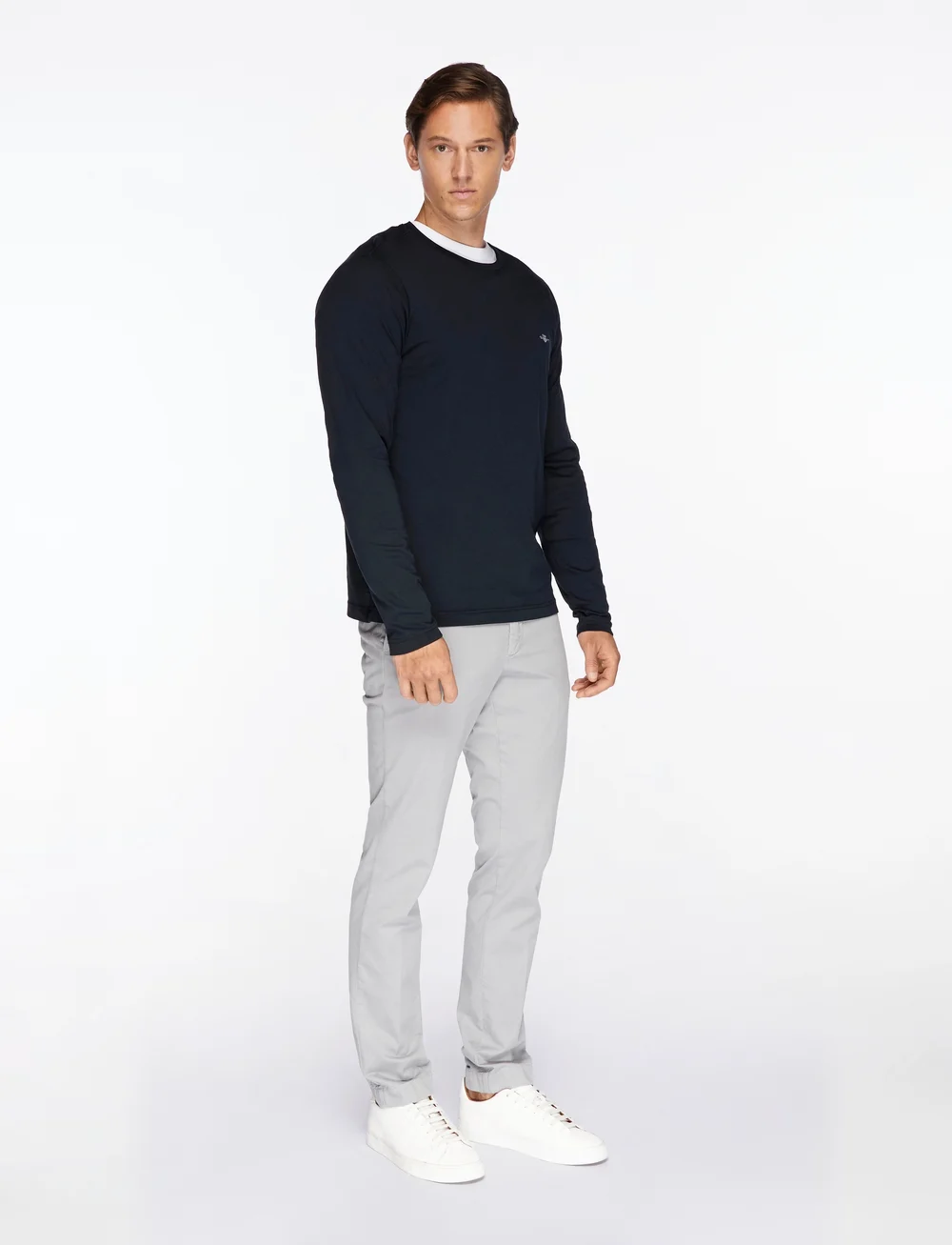 GANT - SLIM SHIELD LS T-SHIRT - pikkade varrukatega t-särgid - black - 3