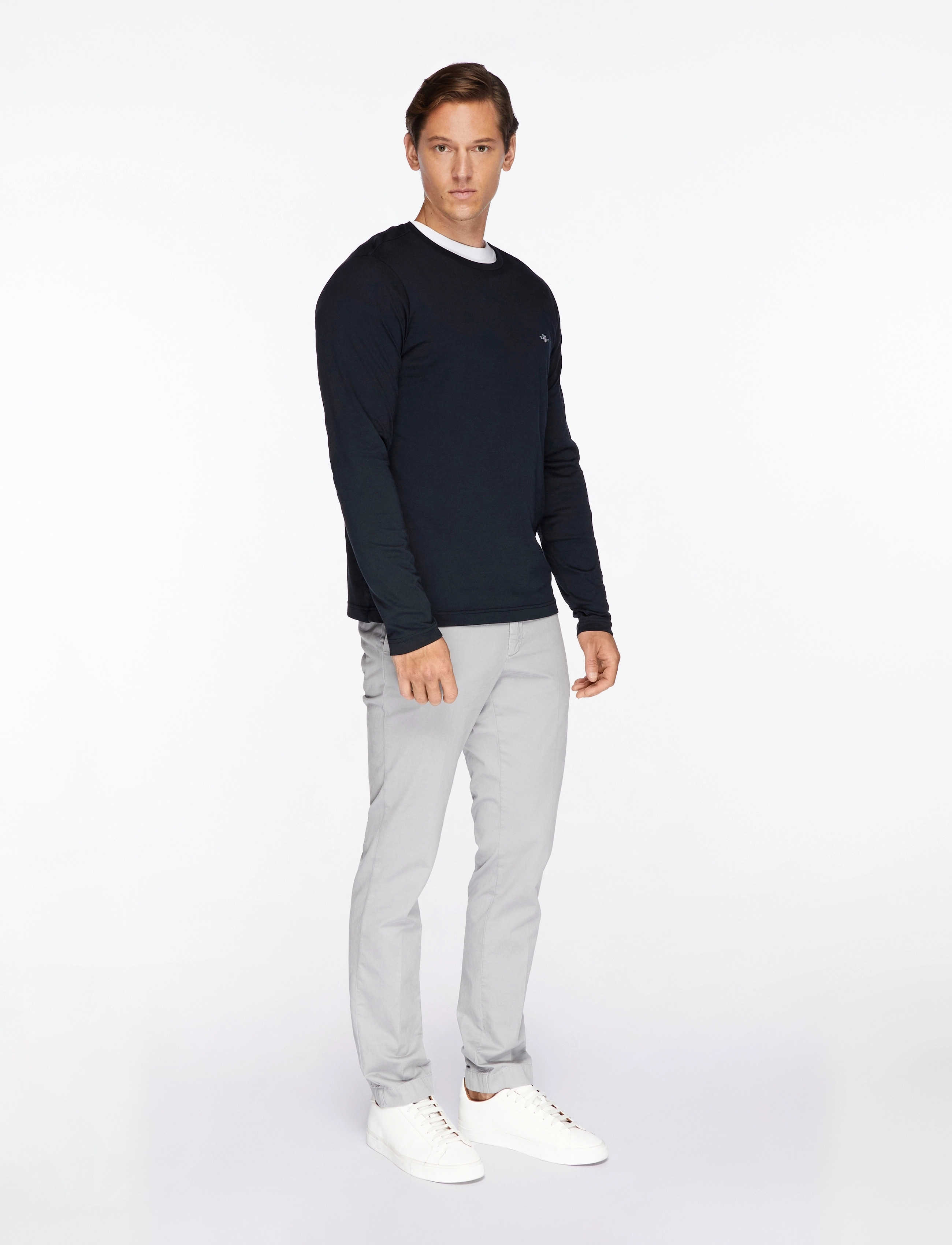 Gant - SLIM SHIELD LS T-SHIRT - pikkade varrukatega t-särgid - black - 3