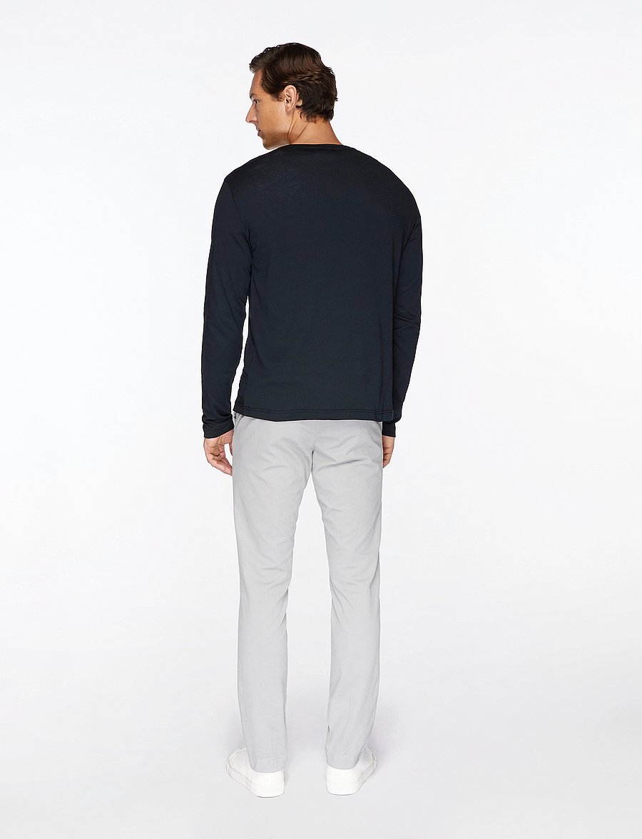 Gant - SLIM SHIELD LS T-SHIRT - langærmede t-shirts - black - 4
