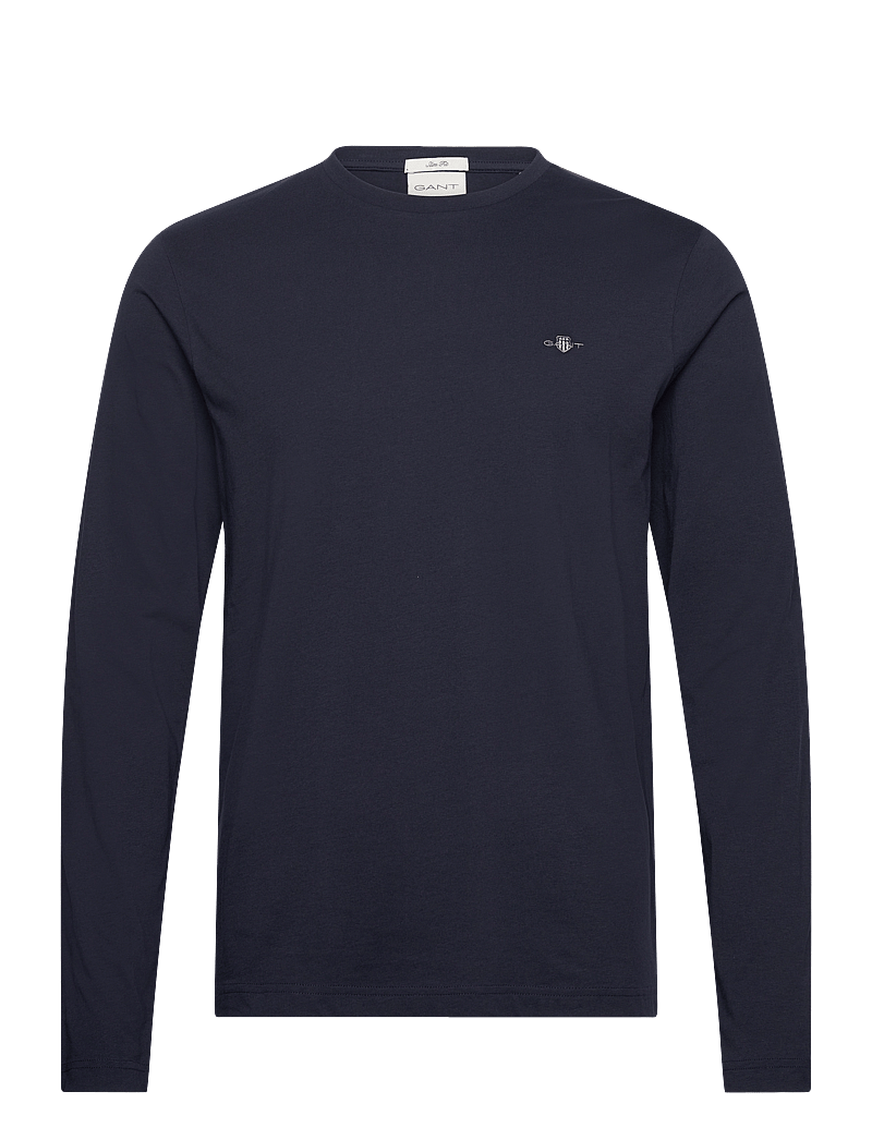 GANT - SLIM SHIELD LS T-SHIRT - langärmelig - evening blue - 0