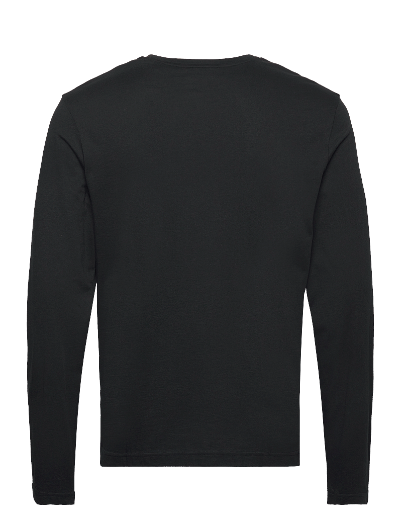 GANT - REG MEDIUM ARCHIVE SHIELD LS T - långärmade t-shirts - black - 1