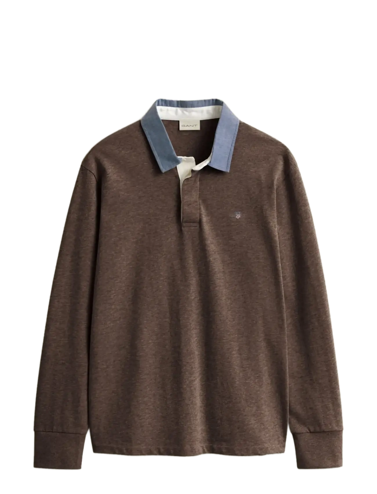 Gant - Classic Heavy Rugger - pikkade varrukatega polod - black brown melange - 1