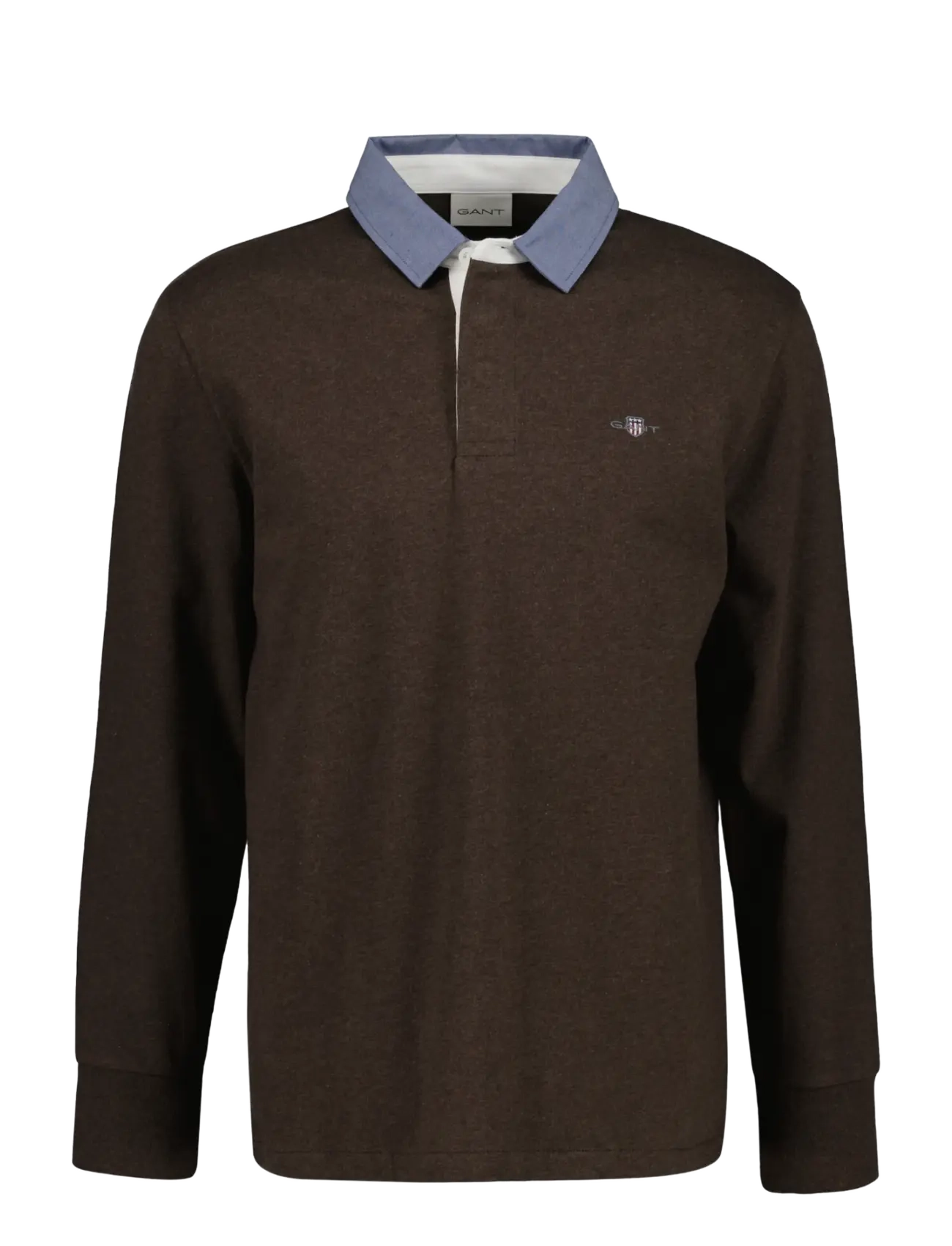Gant Classic Heavy Rugger - Gant - BLACK BROWN MELANGE / brown