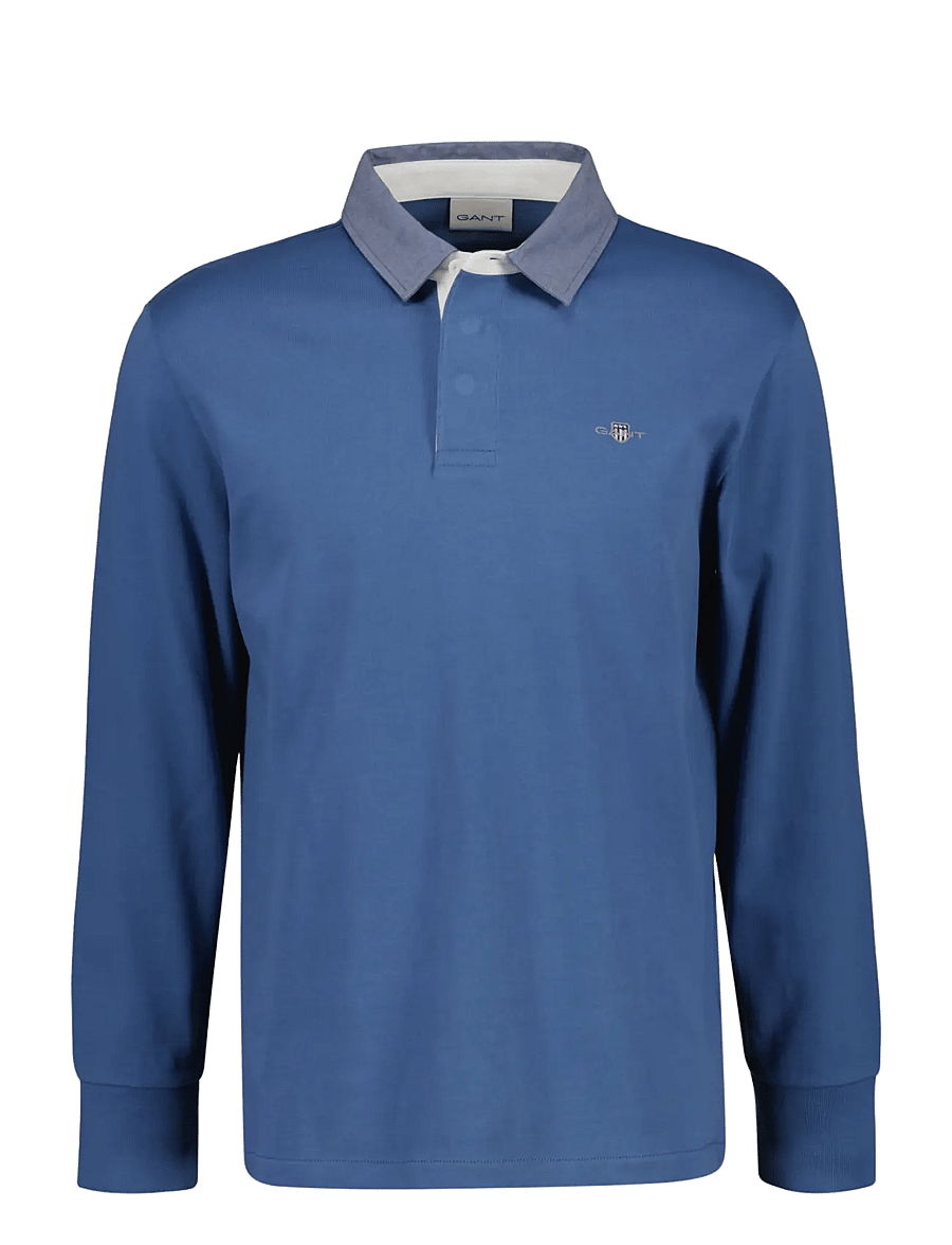 Gant - Classic Heavy Rugger - langærmede poloer - blue horizon - 0
