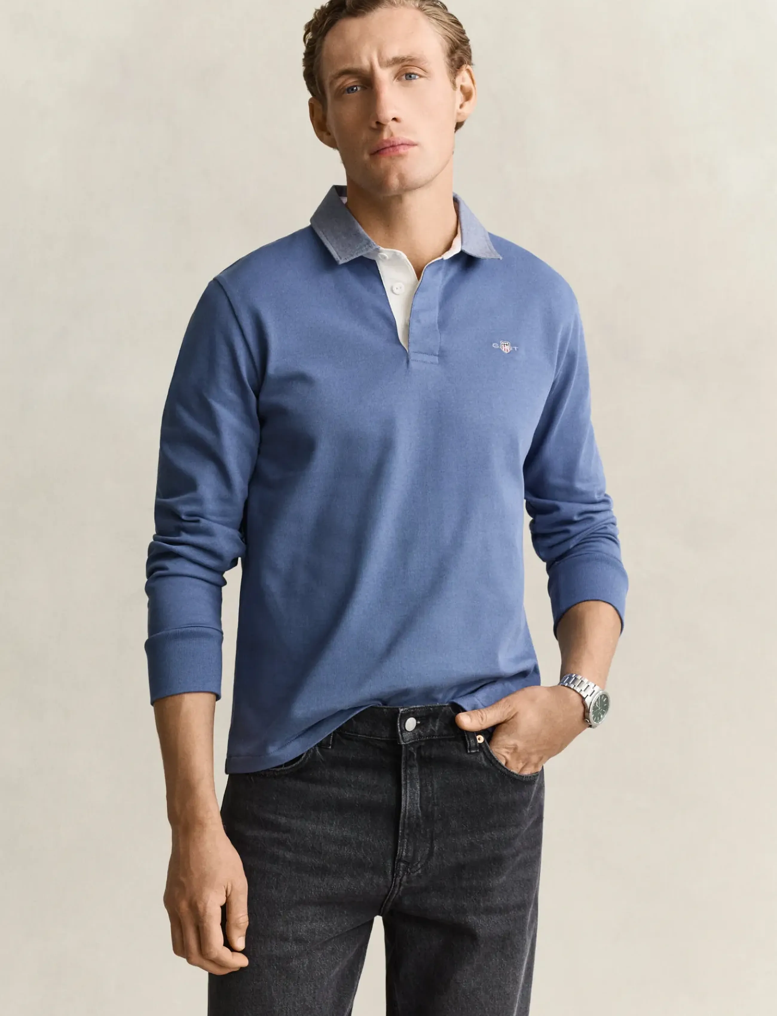 Gant Classic Heavy Rugger - Preppy - BLUE HORIZON / blue