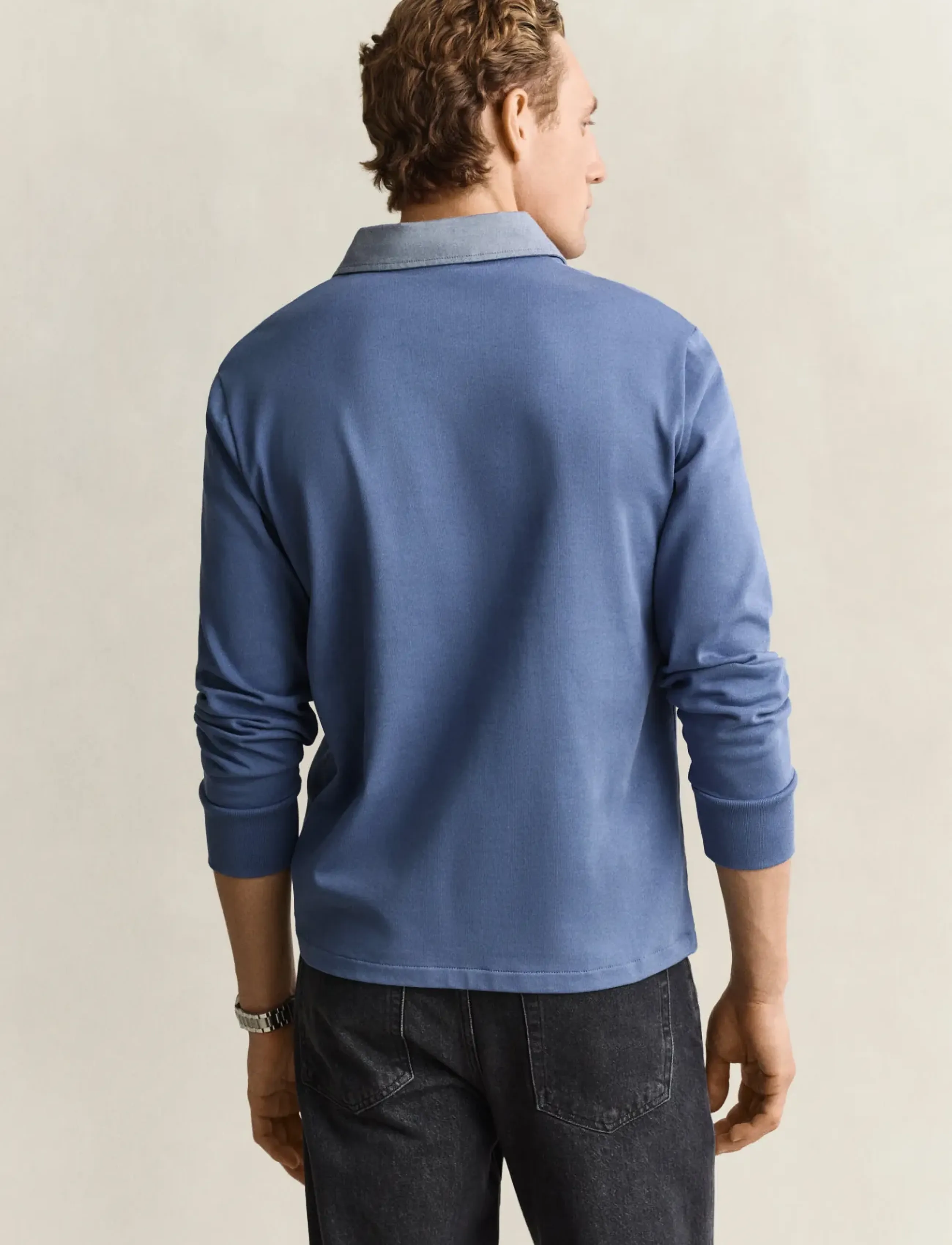 Gant - Classic Heavy Rugger - premium-styles - blue horizon - 2