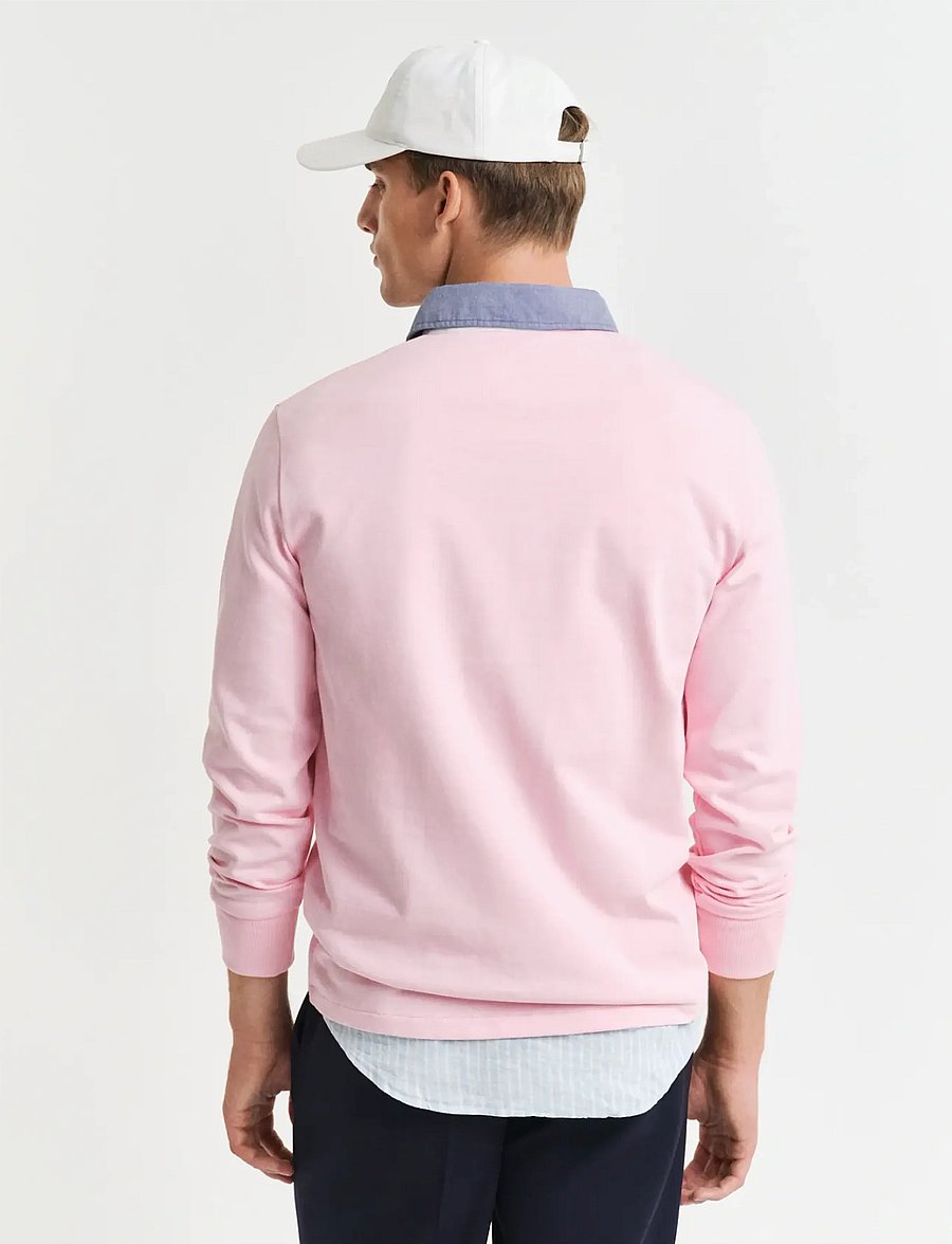 Gant - Classic Heavy Rugger - long-sleeved polos - california pink - 3